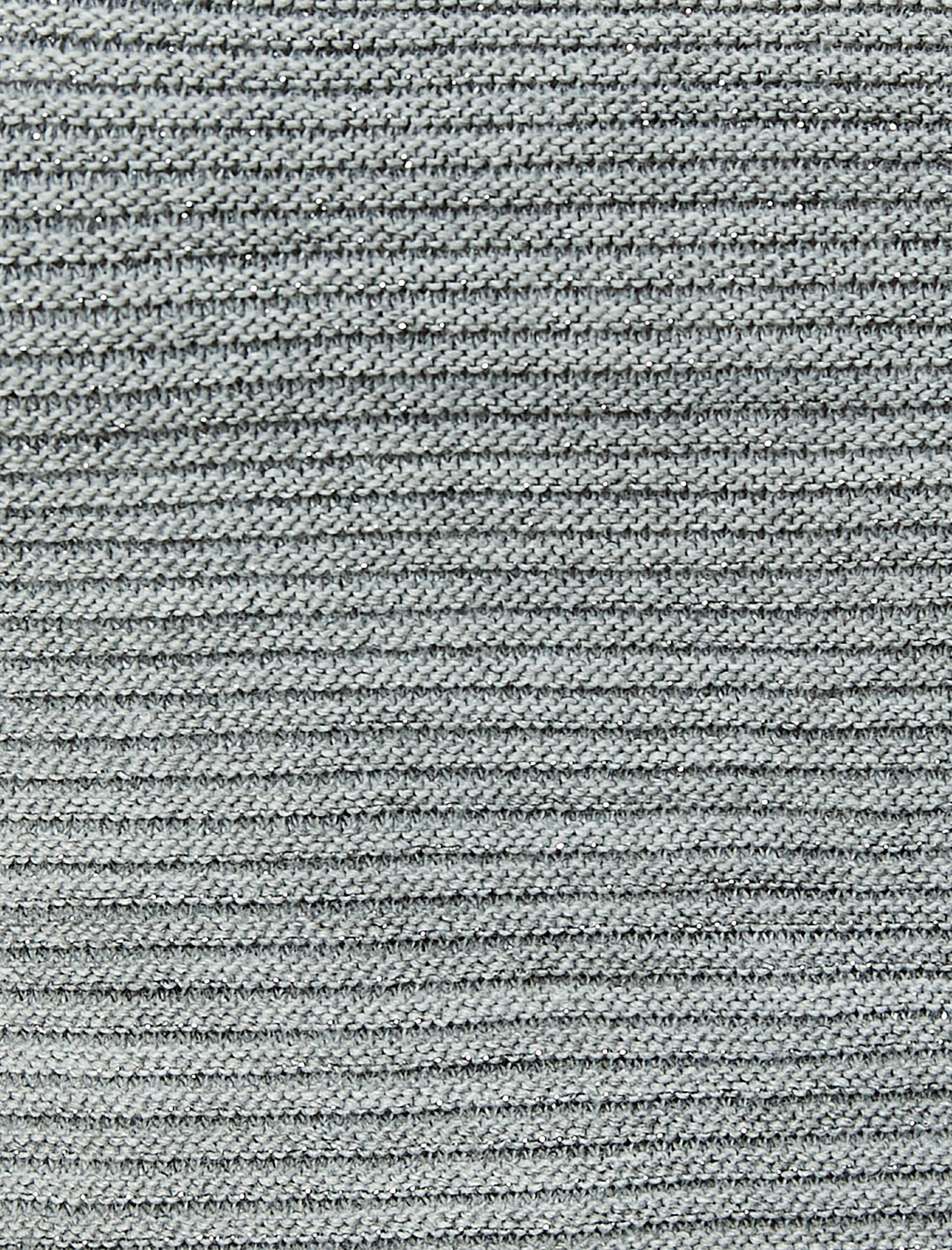   Kısa Kollu Triko Kazak Yuvarlak Yaka Fitilli