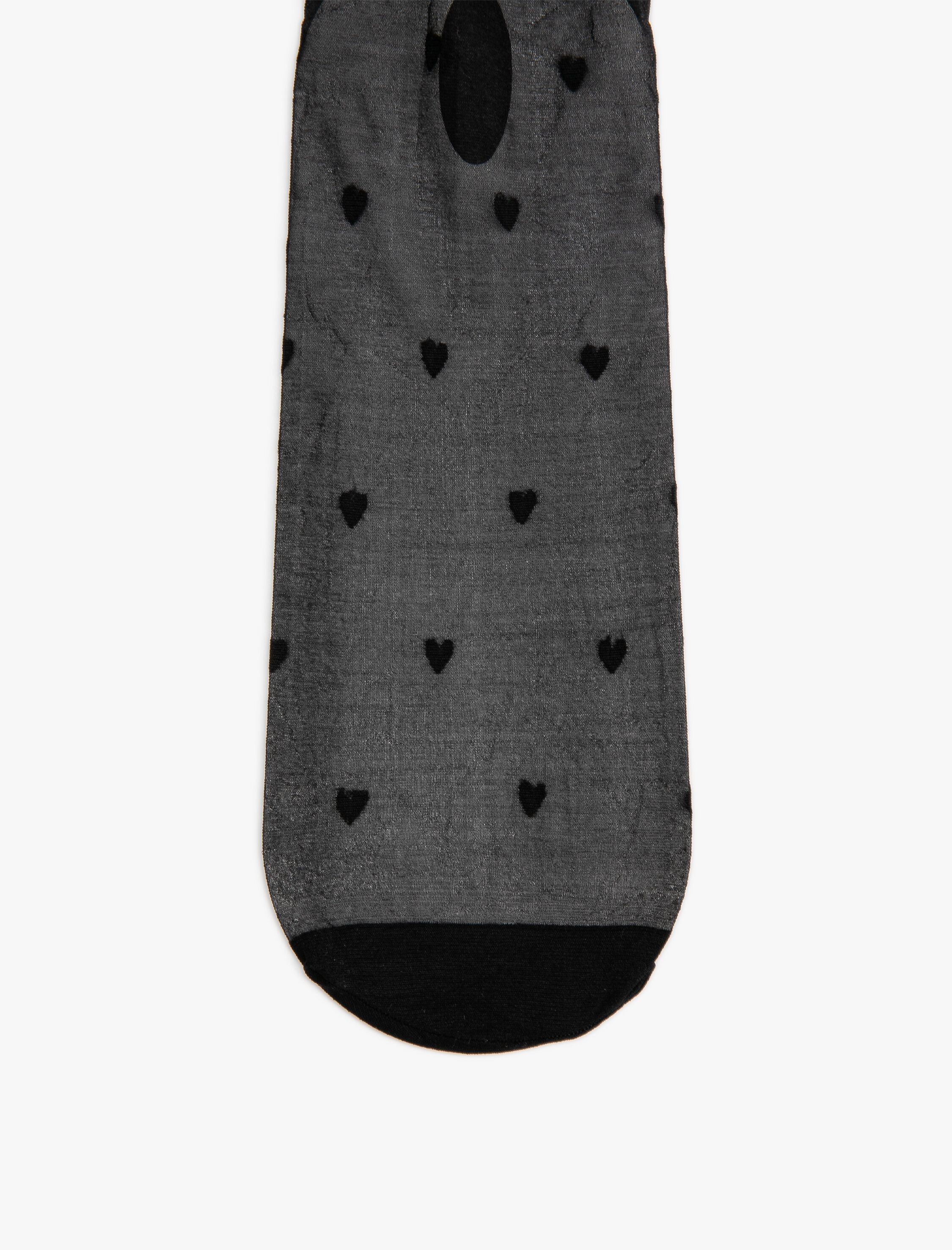Siyah Kadın 15 Den Kadın Kalpli Külotlu Çorap 2985019