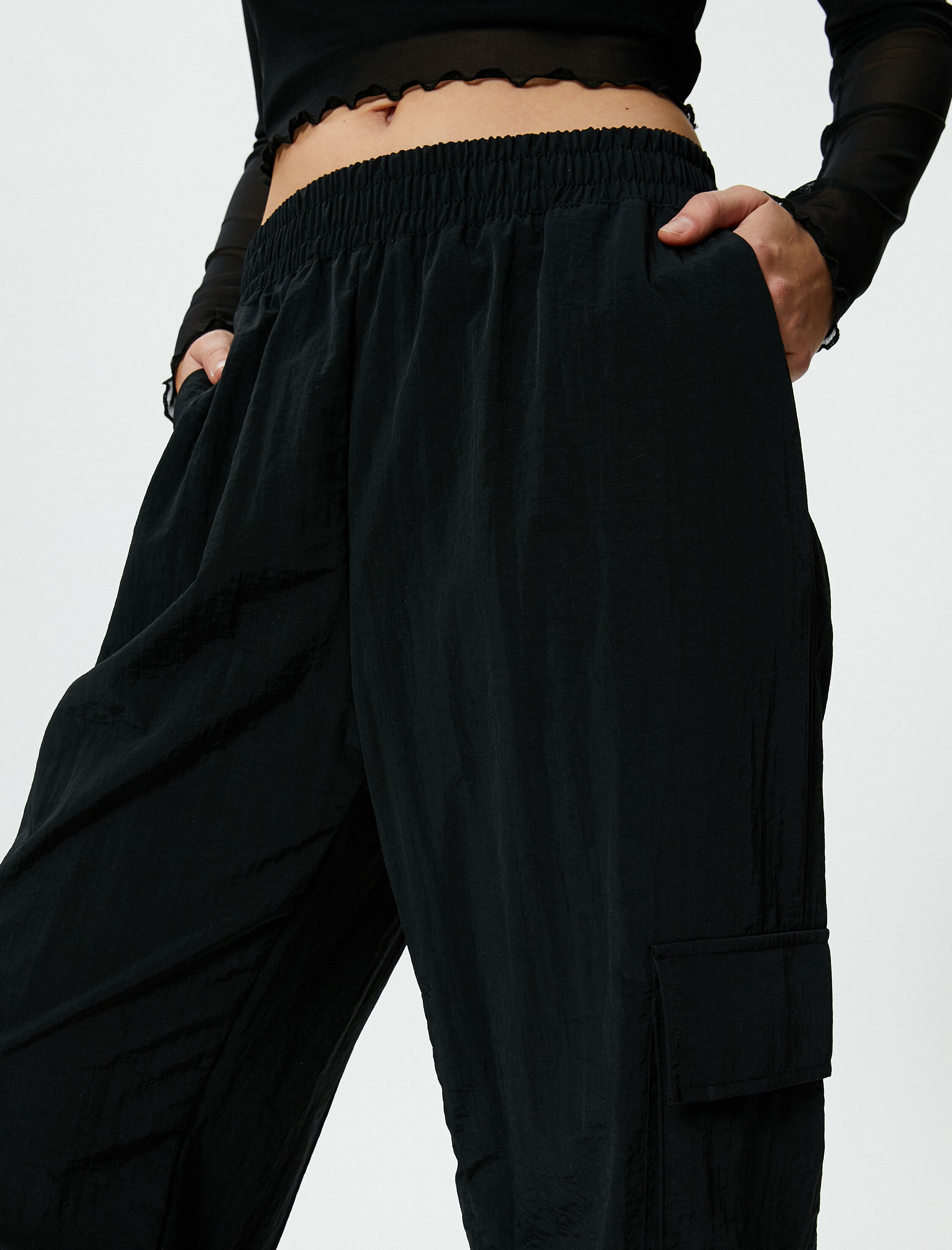   Paraşüt Pantolon Kargo Cepli Rahat Kalıp