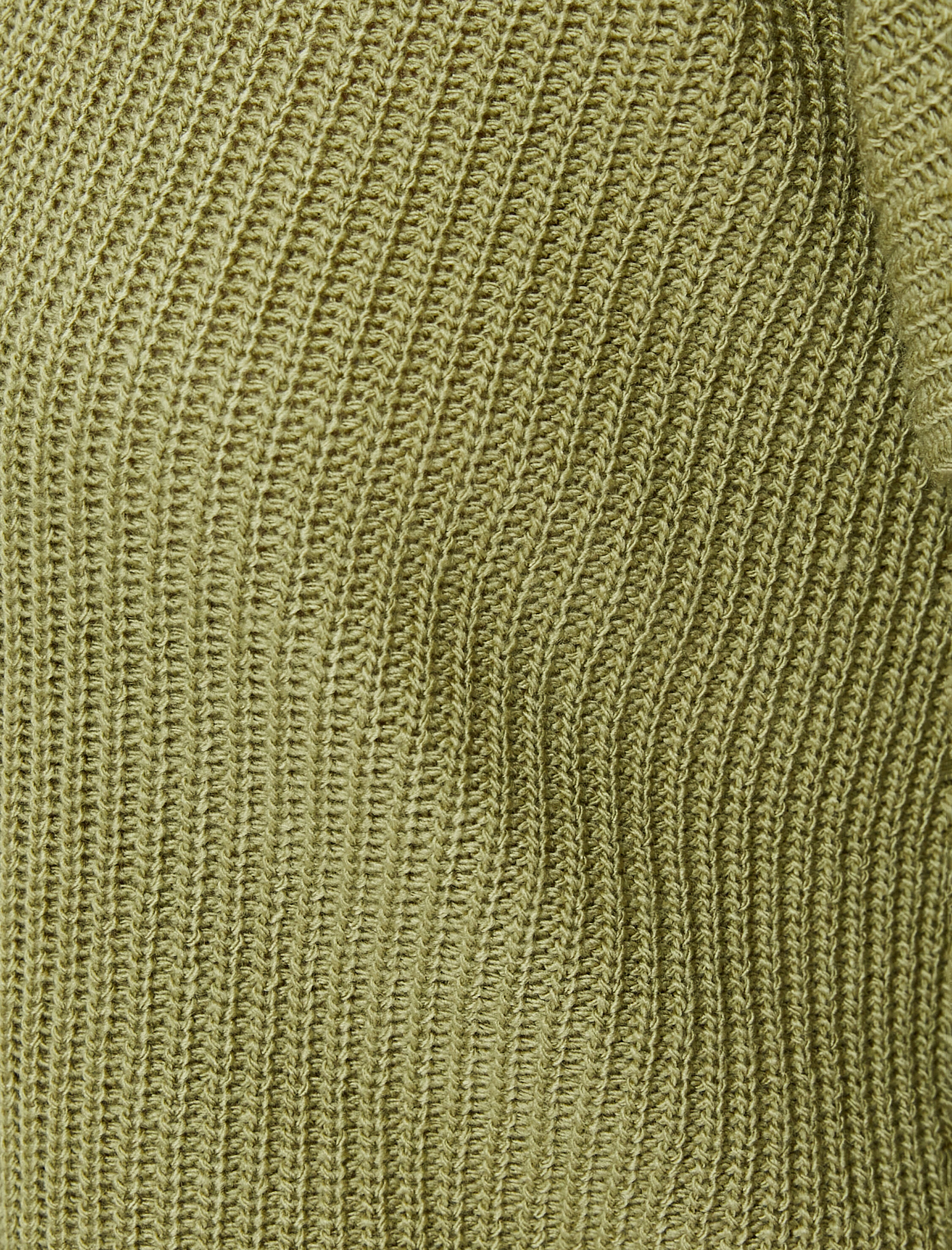   Basic Triko Kazak Uzun Kollu Yuvarlak Yaka