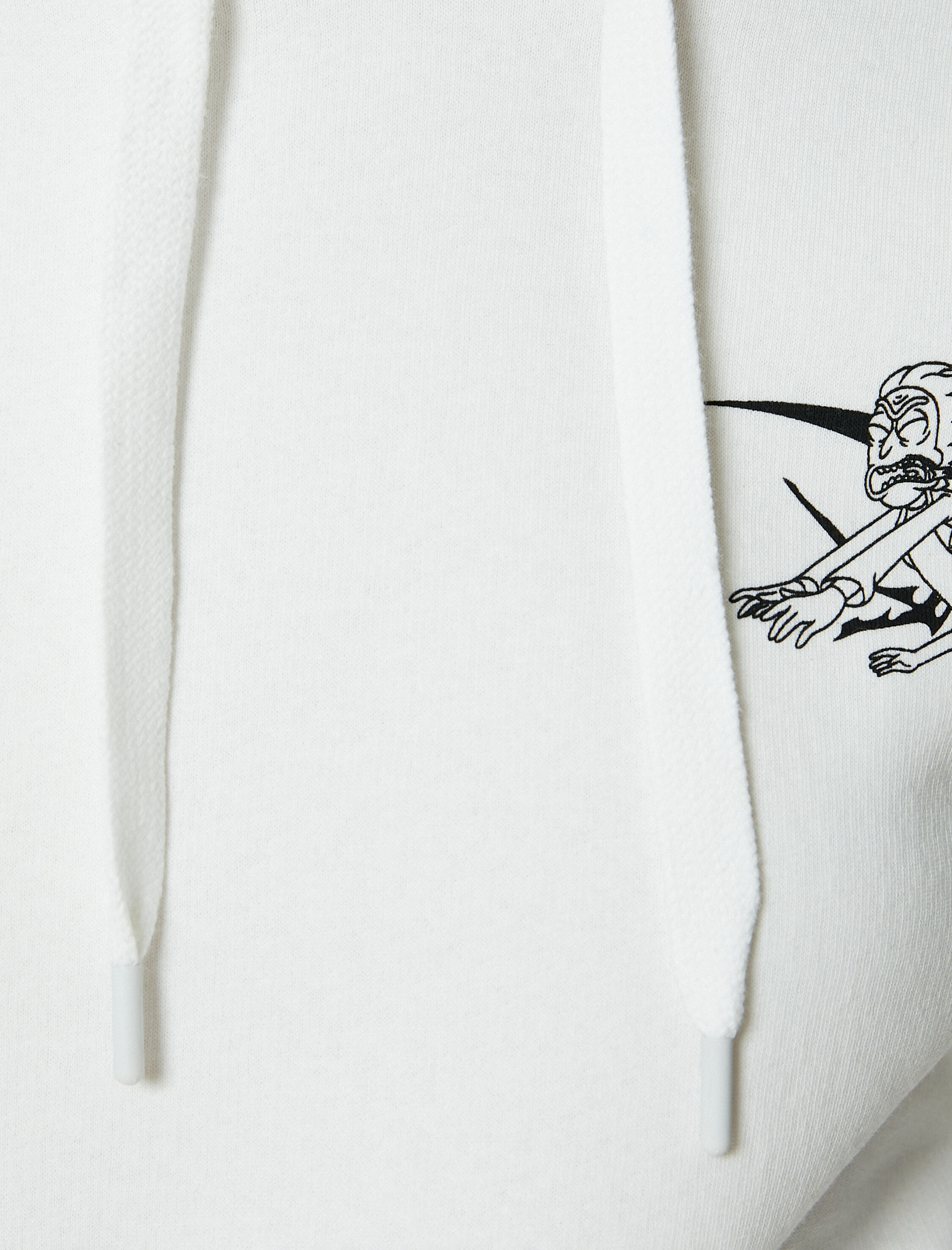   Şardonlu Rick and Morty Sweatshirt Lisanslı Kapüşonlu Arkası Baskılı Pamuklu Rahat Kalıp