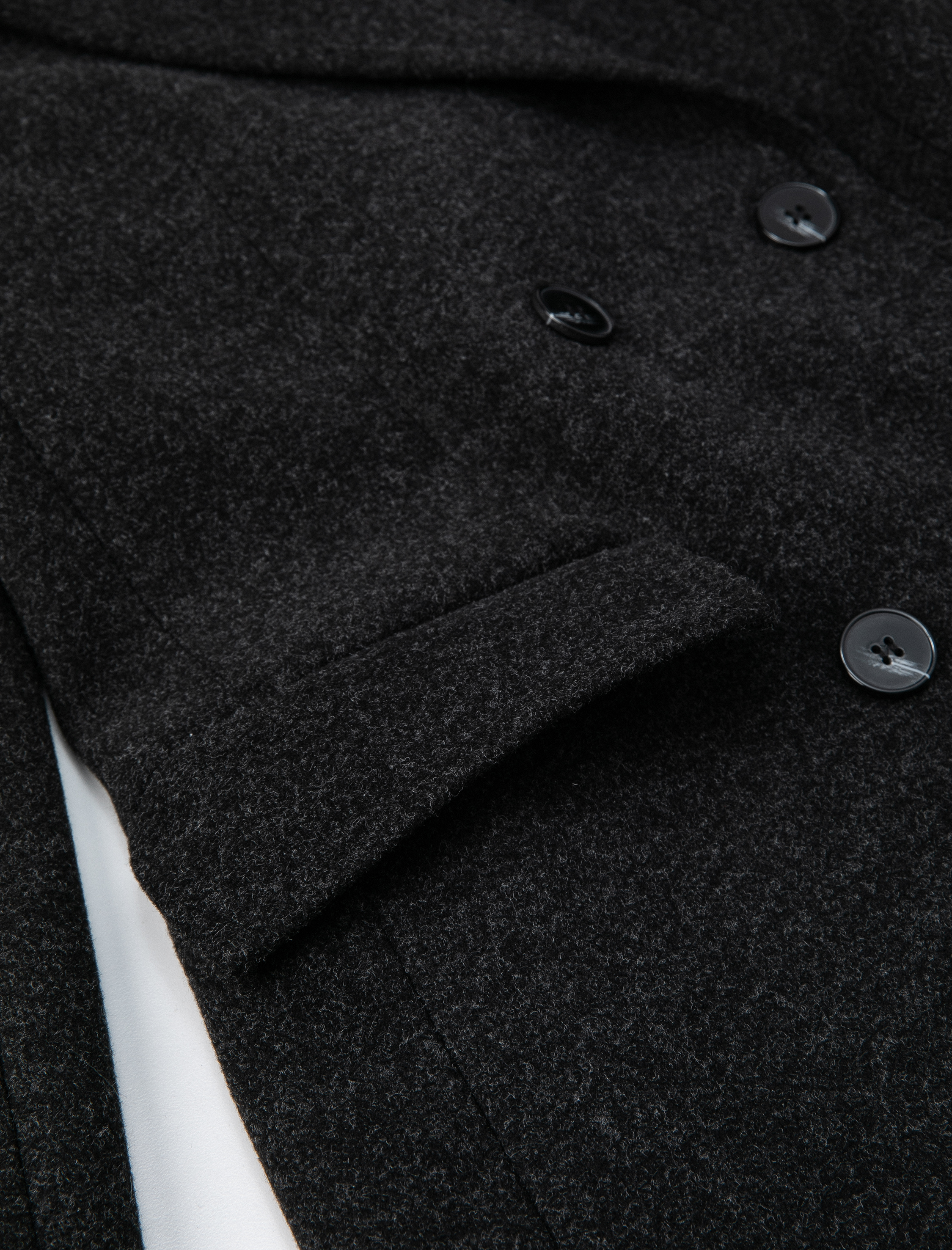   Blazer Ceket Kruvaze Düğmeli Kapaklı Cepli