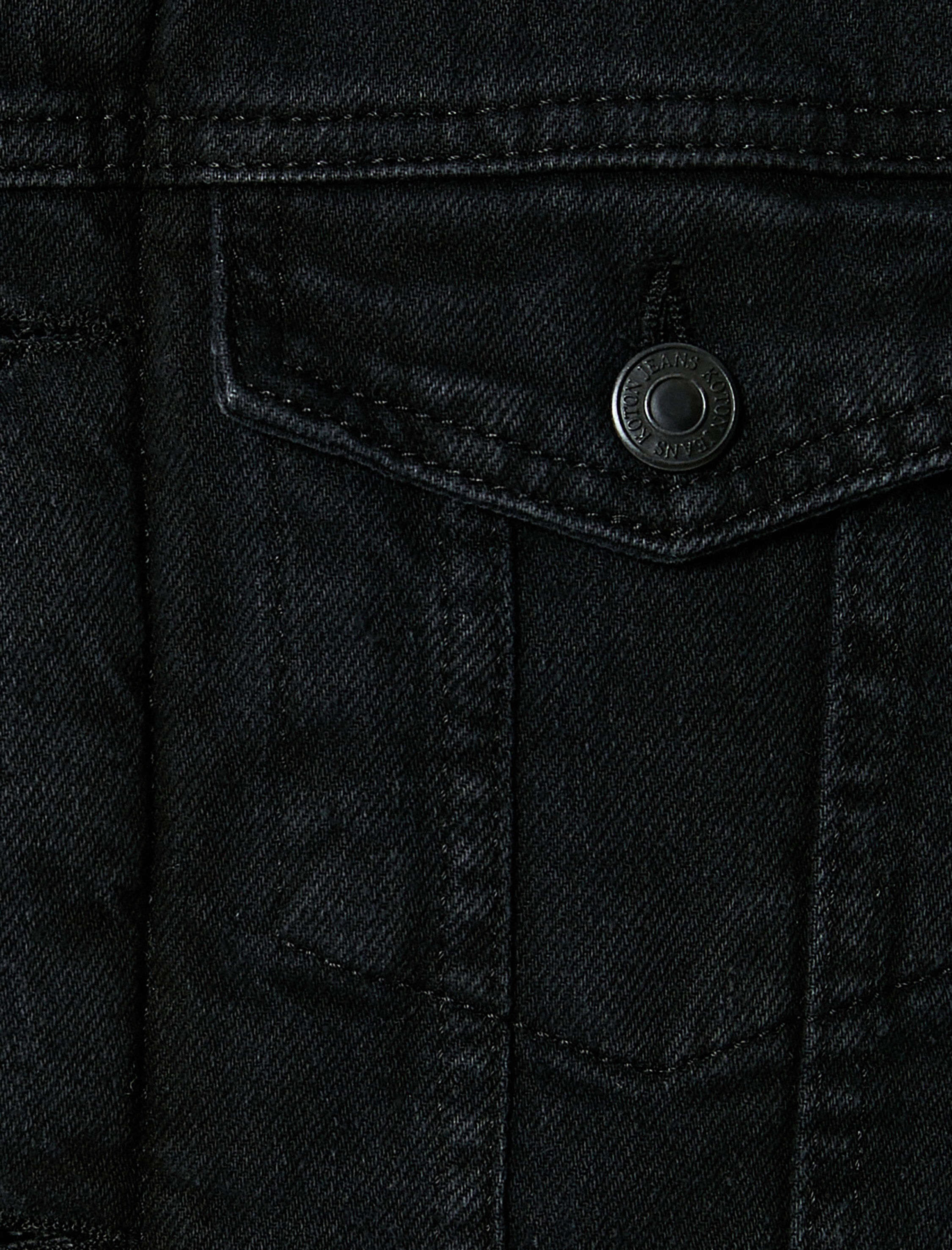   Kot Ceket Suni Kürk Yaka Detaylı Cep Çift Cepli Düğmeli