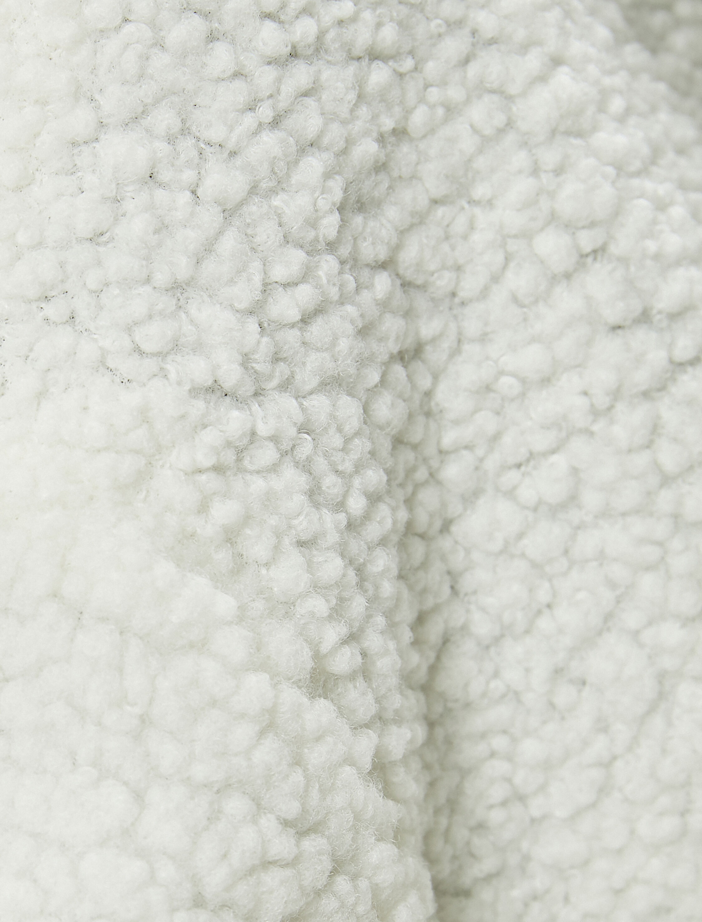   Kapşonlu Peluş Ceket Fermuarlı Astarlı Cepli