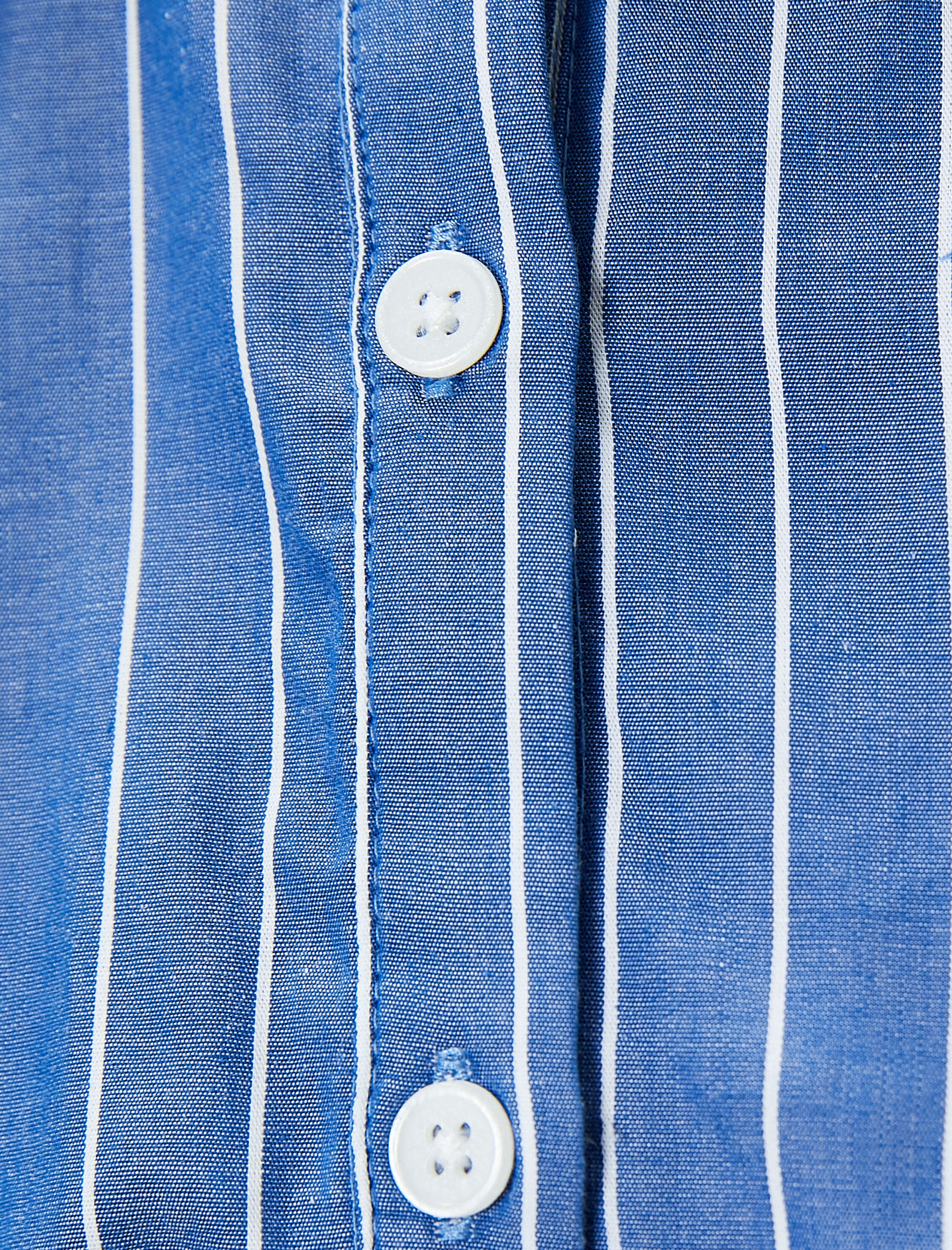   Crop Gömlek Uzun Kollu Klasik Yaka Pamuklu