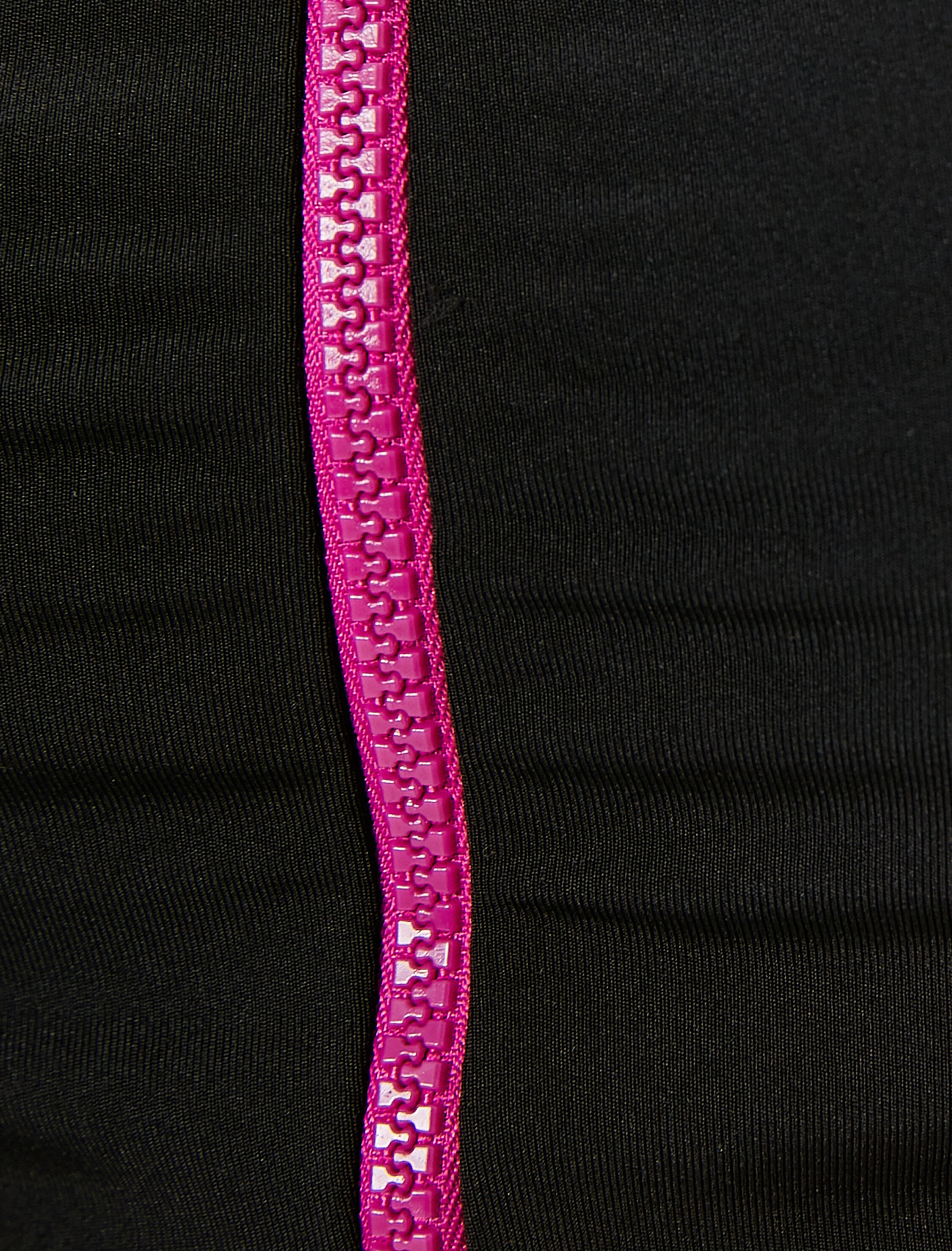   Kaplı Fermuarlı Sporcu Sütyeni Slim Fit Çizgili