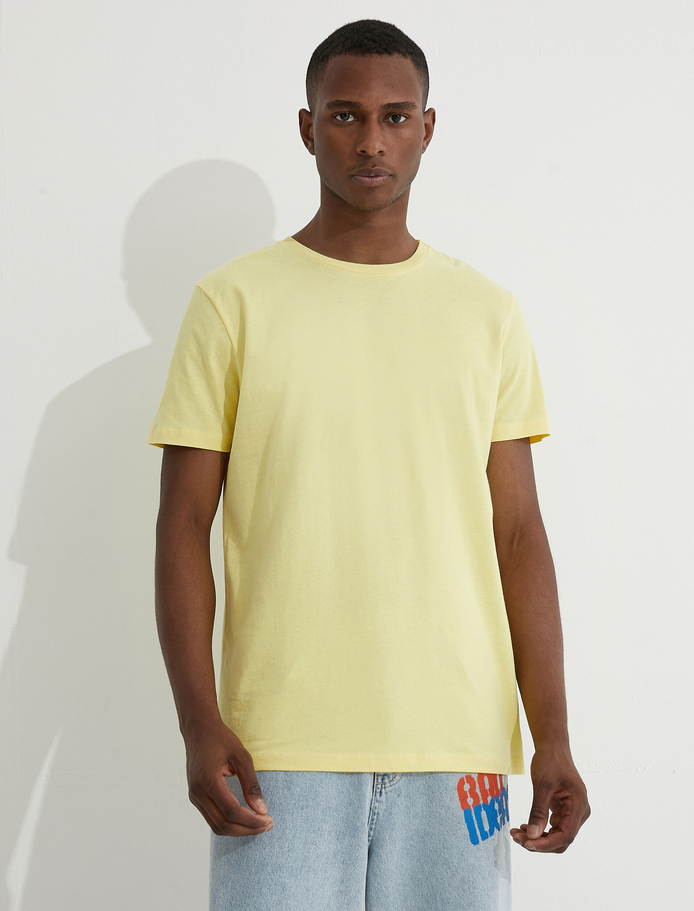   Basic Tişört Bisiklet Yaka