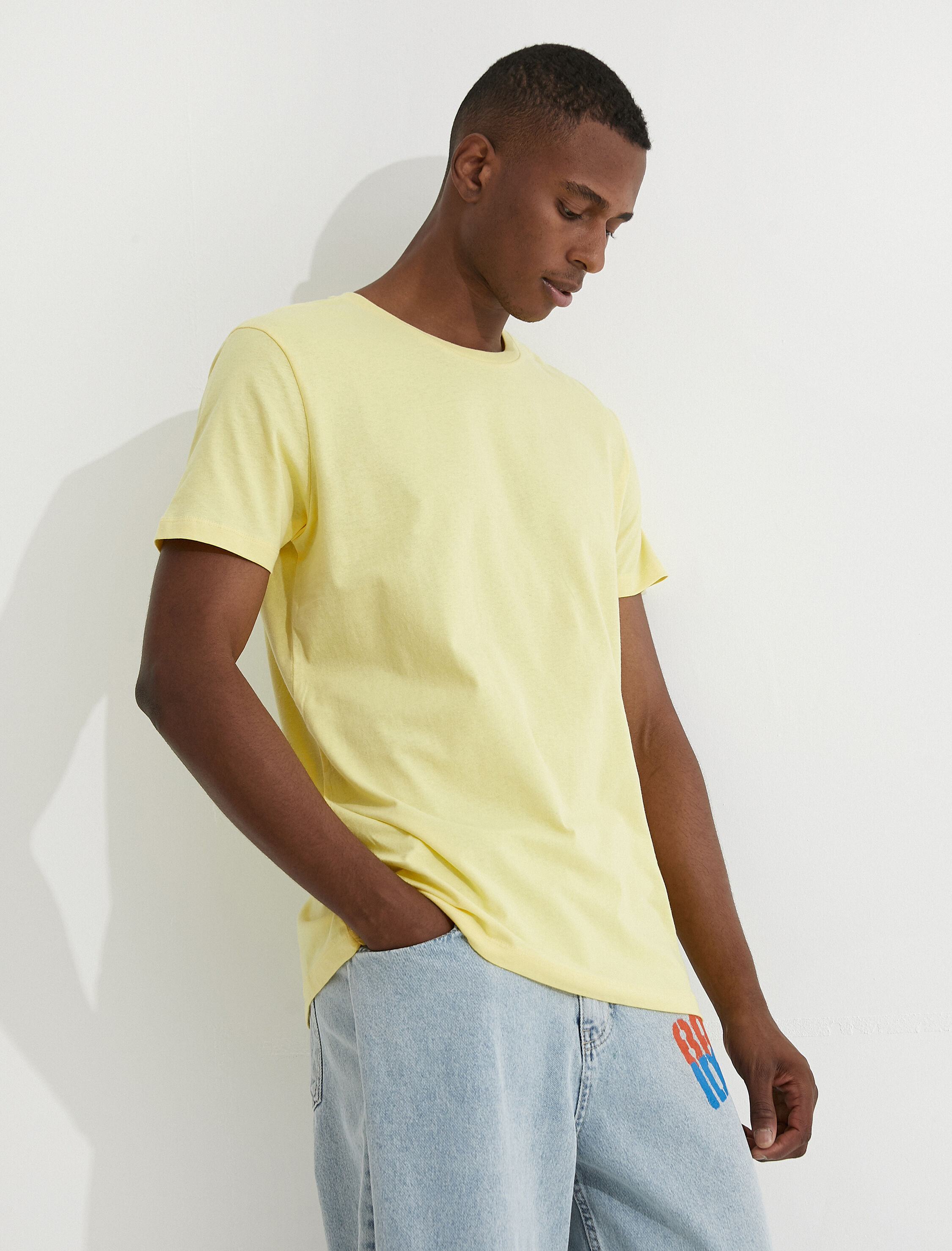   Basic Tişört Bisiklet Yaka