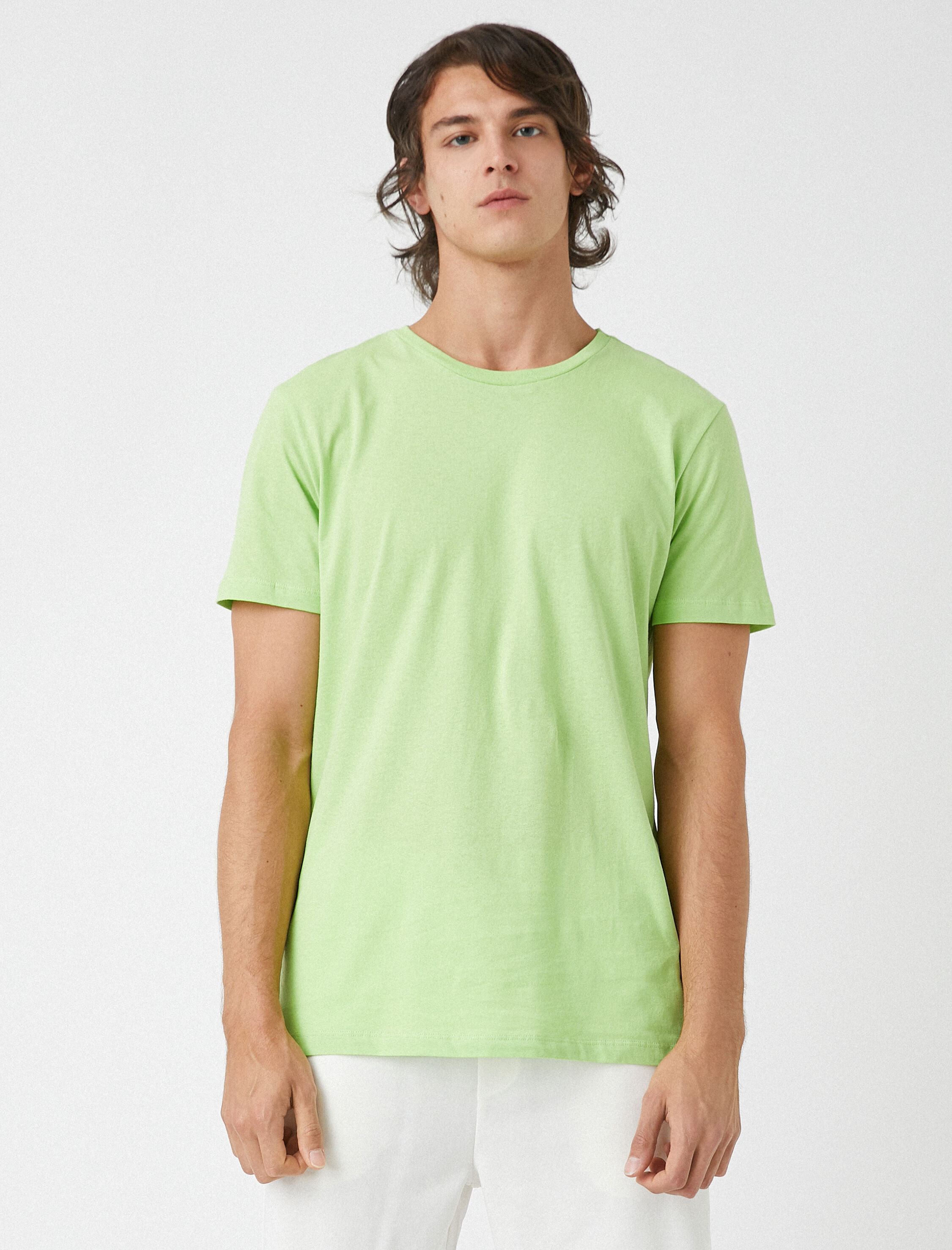   Basic Tişört Bisiklet Yaka