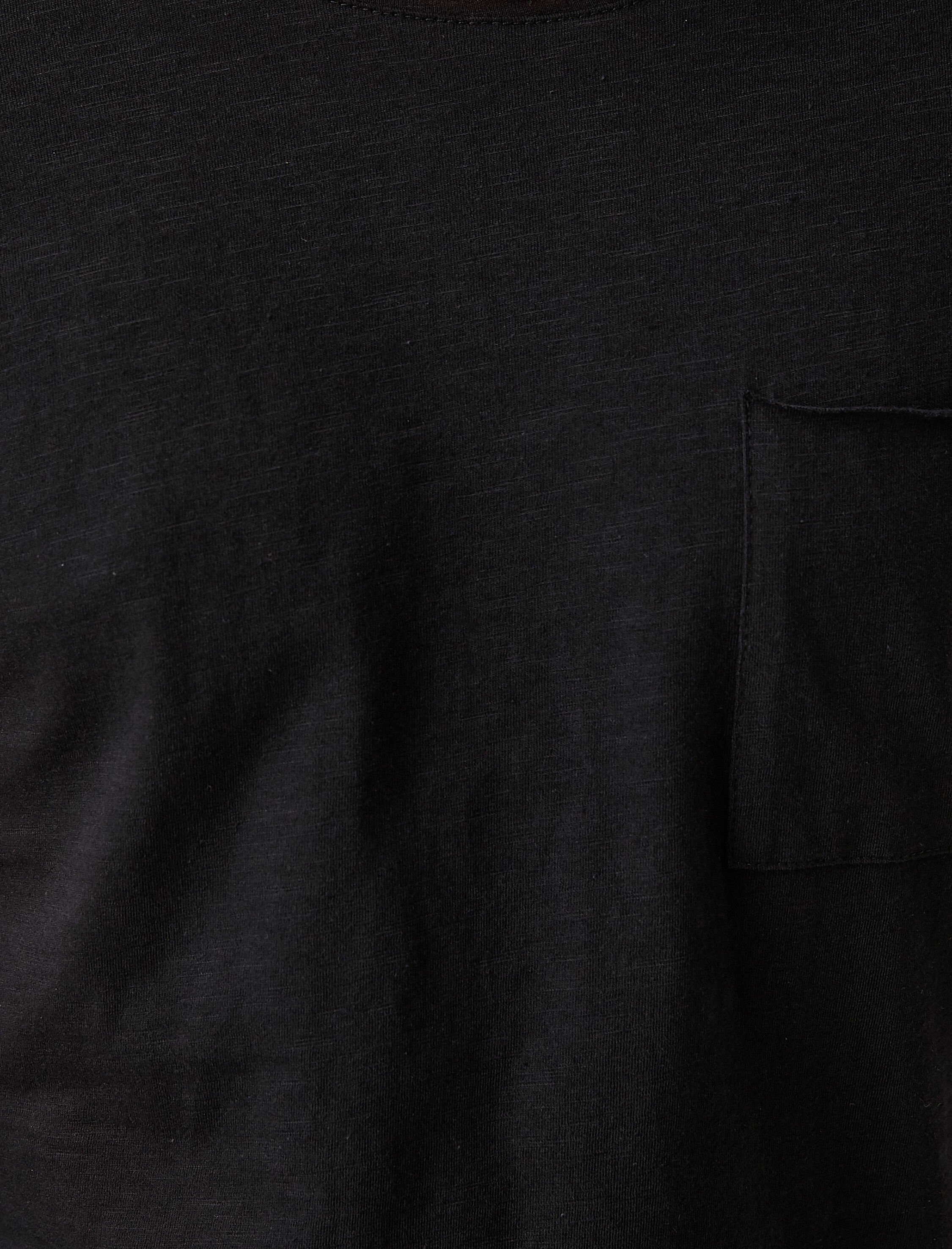   Basic Tişört Bisiklet Yaka Cep Detaylı Kısa Kollu