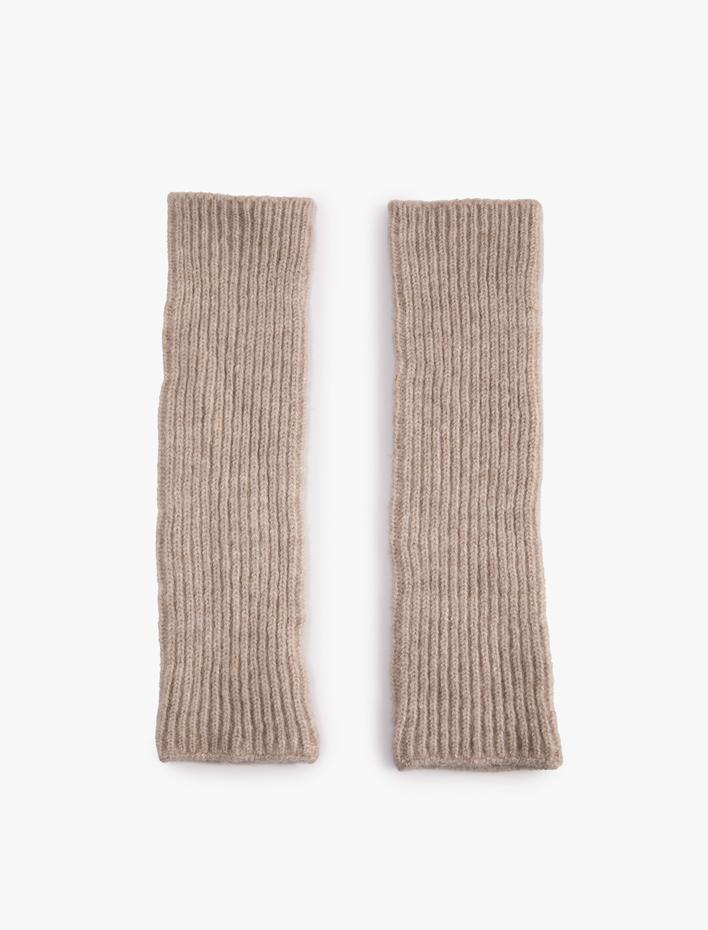 Kadın Parmaksız Eldiven Lastikli Örgü