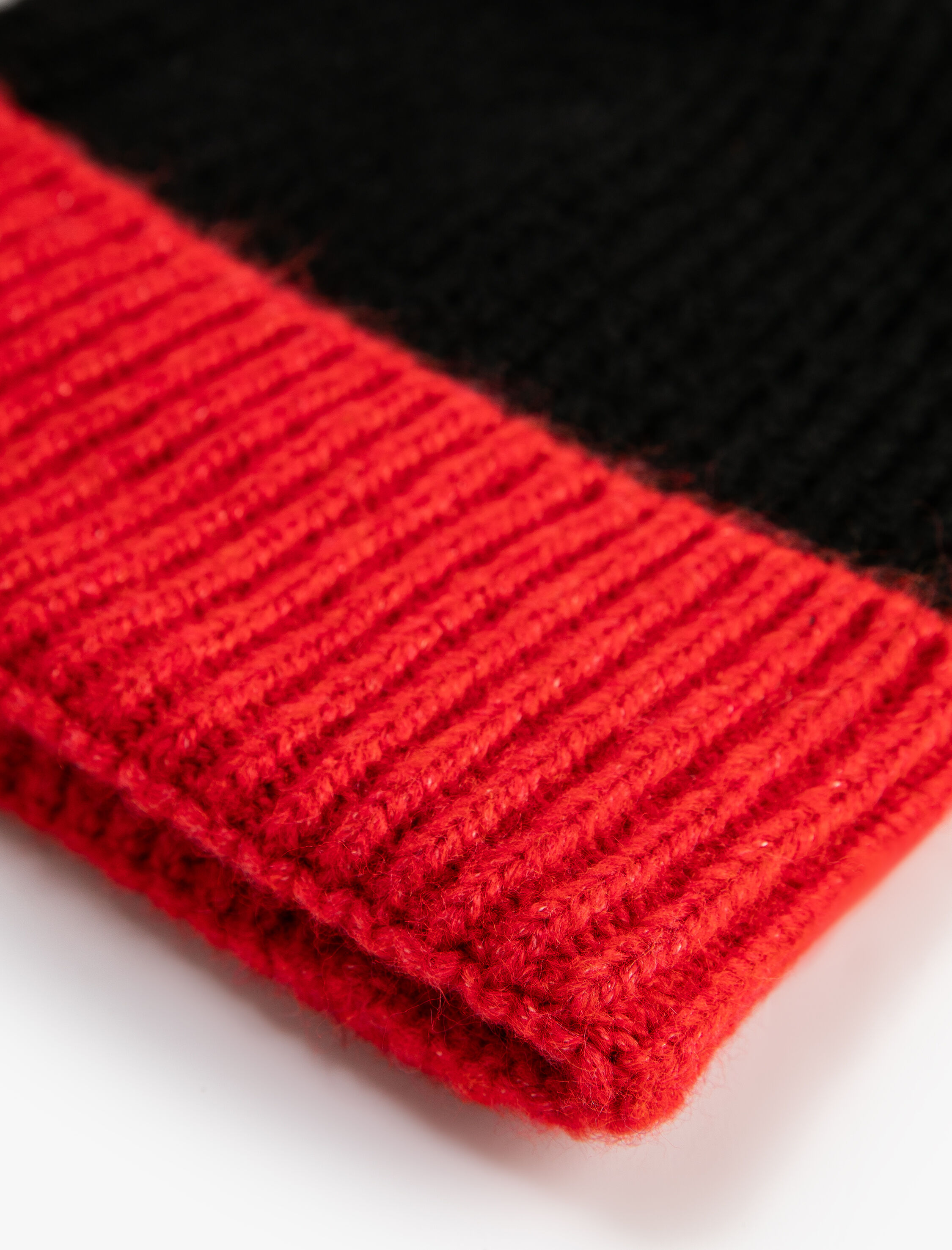 Kadın Lastikli Örgü Bere Renk Bloklu