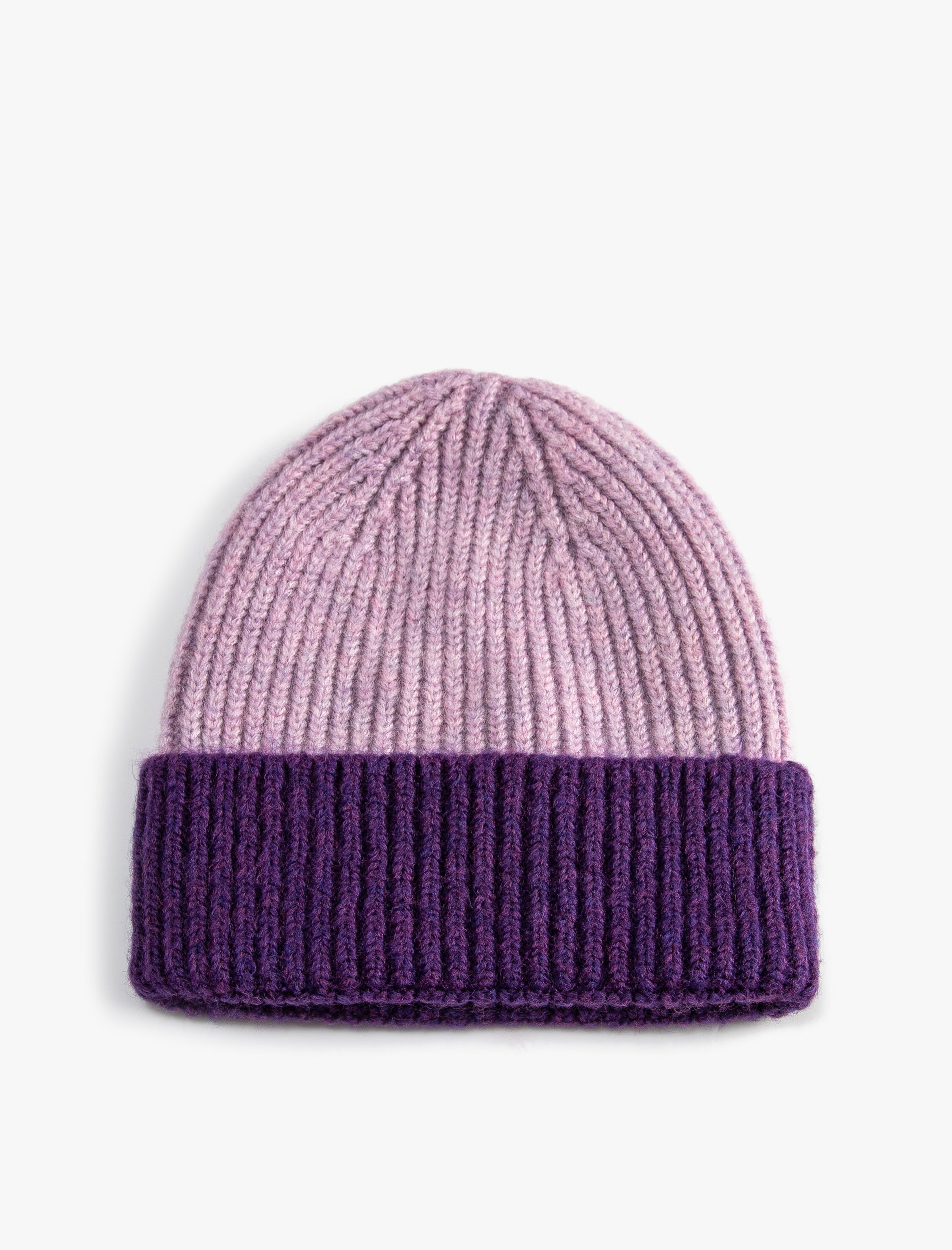  Kadın Lastikli Örgü Bere Renk Bloklu