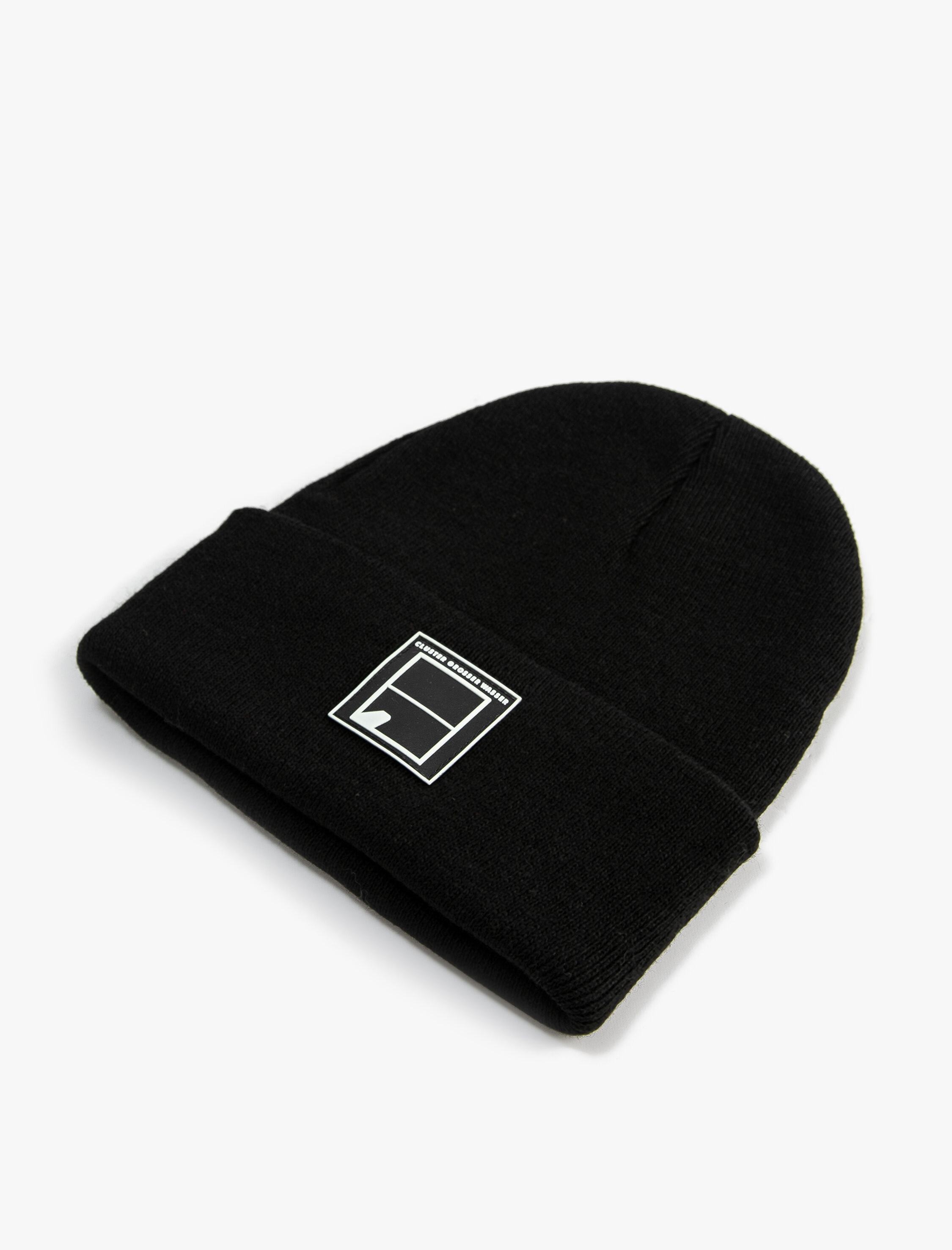  Erkek Örgü Bere Katlamalı Etiket İşlemeli