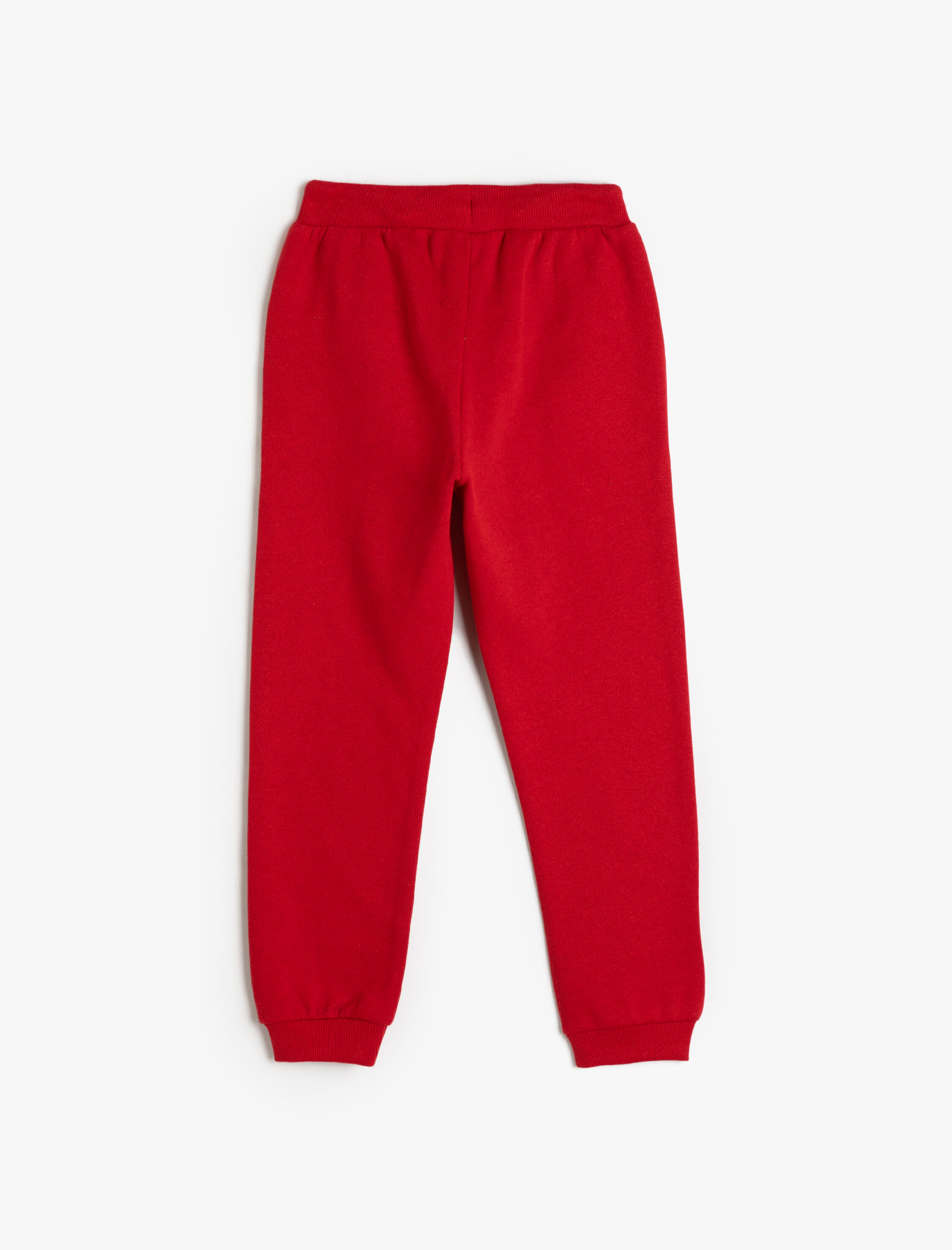  Erkek Çocuk Jogger Eşofman Altı Cepli Beli Bağlamalı Baskı Detaylı Şardonlu