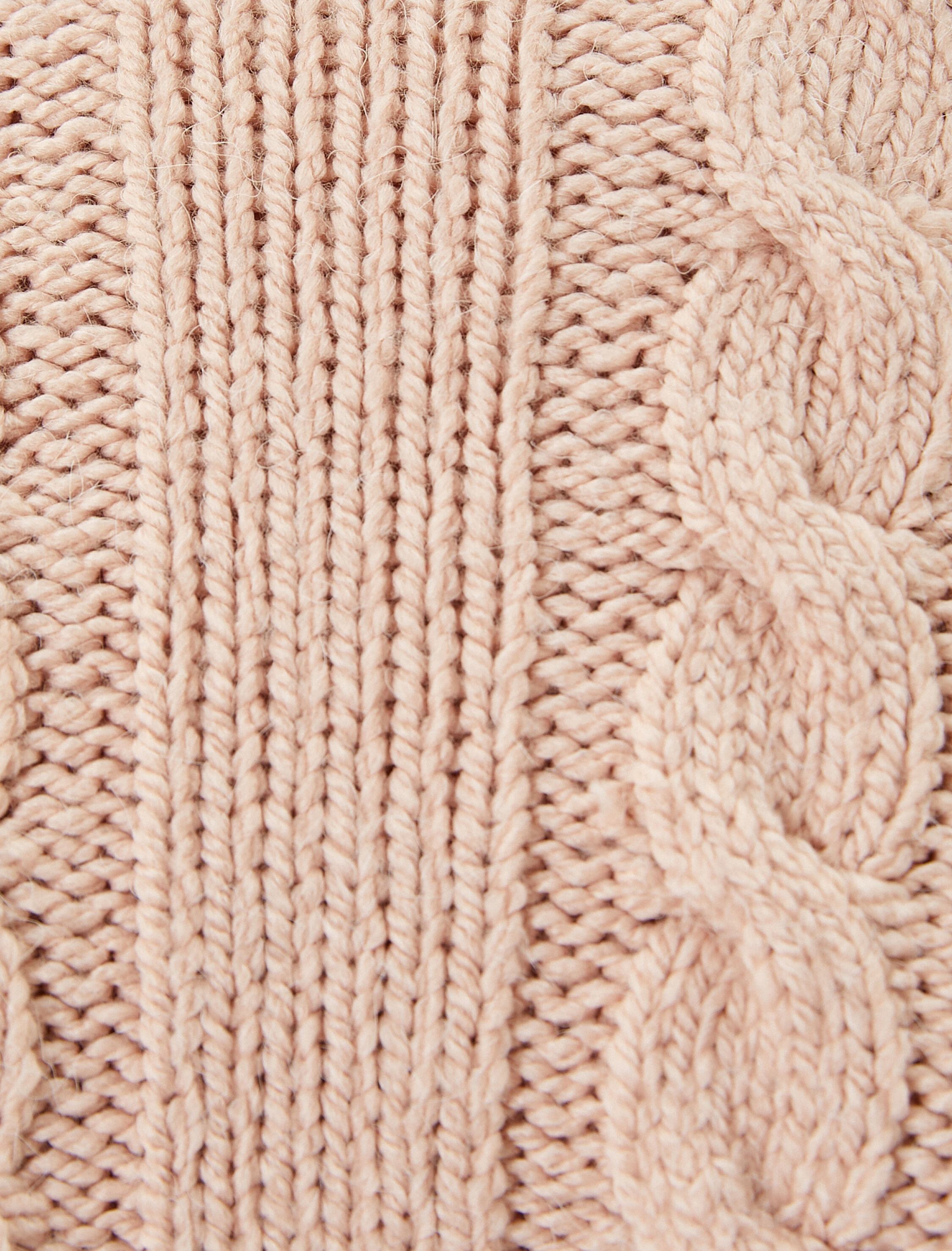 Crop Saç Örgü Kazak Uzun Kollu Bisiklet Yaka