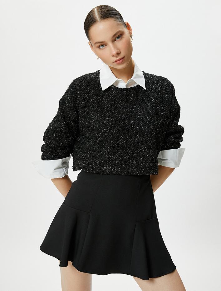  A Kesim Mini Etek Volümlü