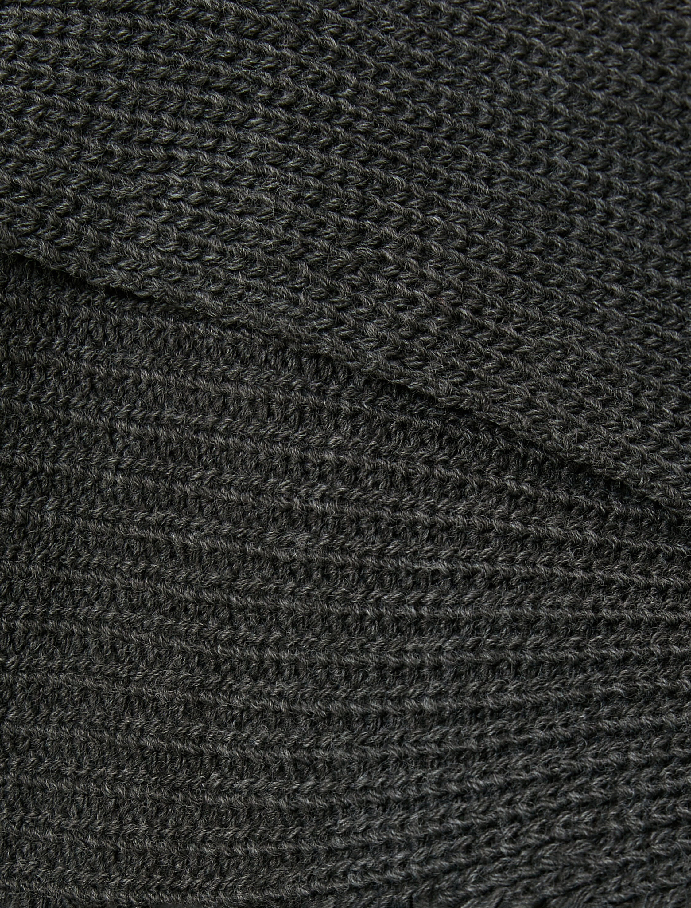   Crop Kruvaze Triko Kazak Asimetrik Kesim Uzun Geniş Kollu Kayık Yaka