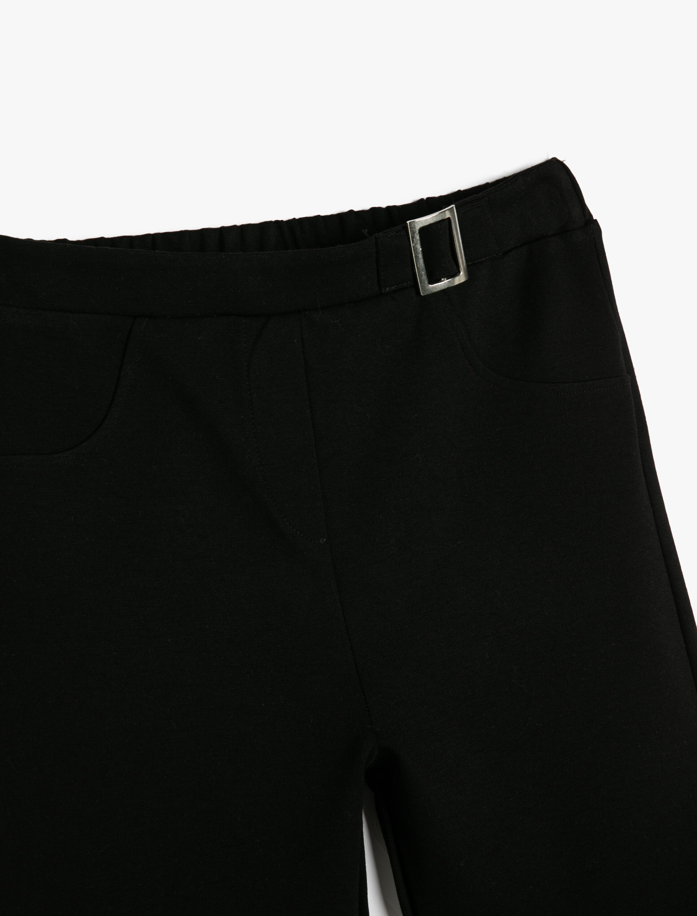  Kız Çocuk İspanyol Paça Pantolon Toka Detaylı