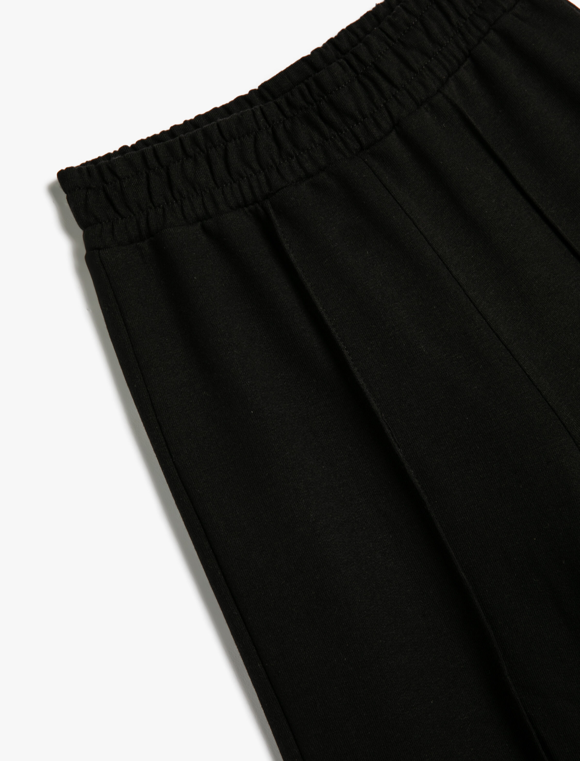  Kız Çocuk Eşofman Altı Geniş Paça Beli Lastikli Şardonlu