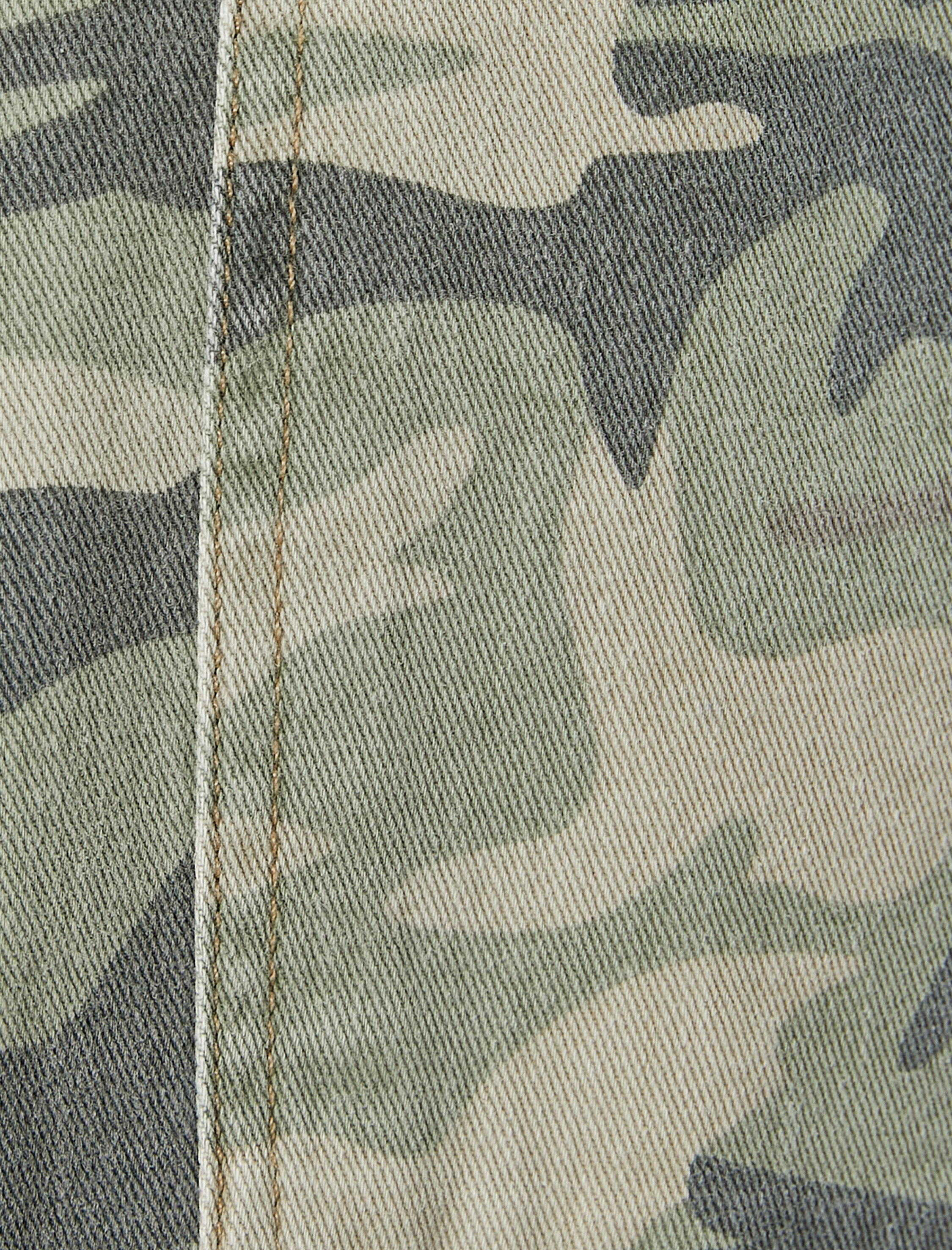   Kamuflaj Gömlek Cep Detaylı Klasik Yaka Çıtçıt Düğmeli