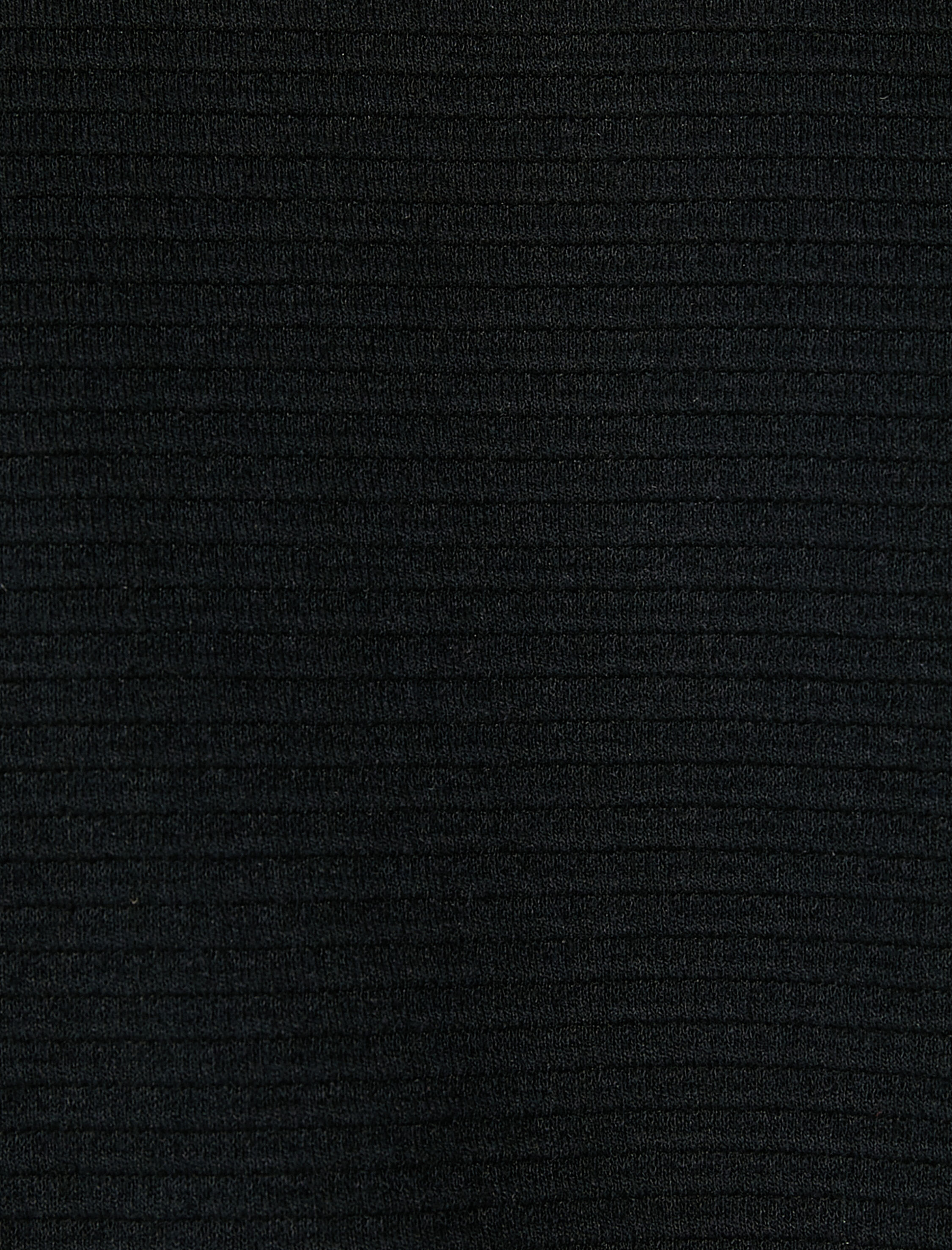   Basic Kazak Bisiklet Yaka Kumaş Detaylı Uzun Kollu