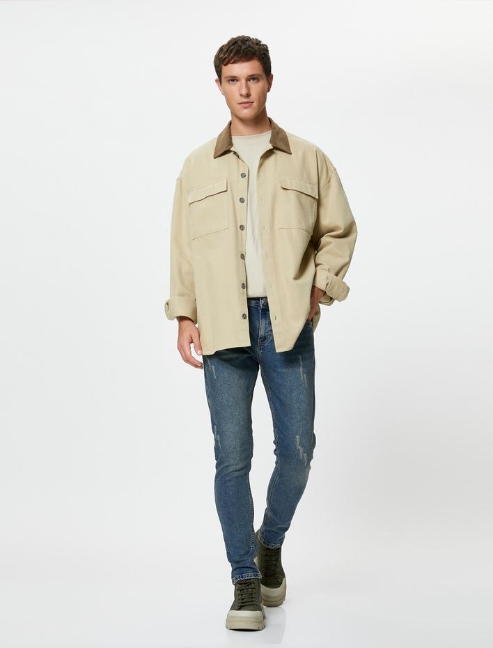  Super Skinny Fit Kot Pantolon - Justin Jean