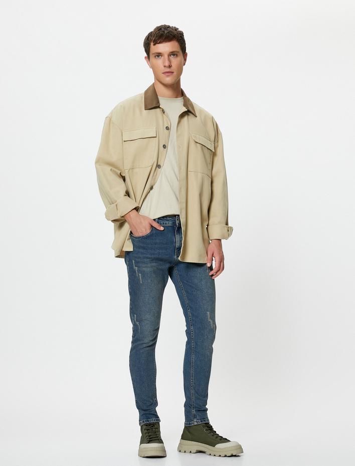  Super Skinny Fit Kot Pantolon - Justin Jean