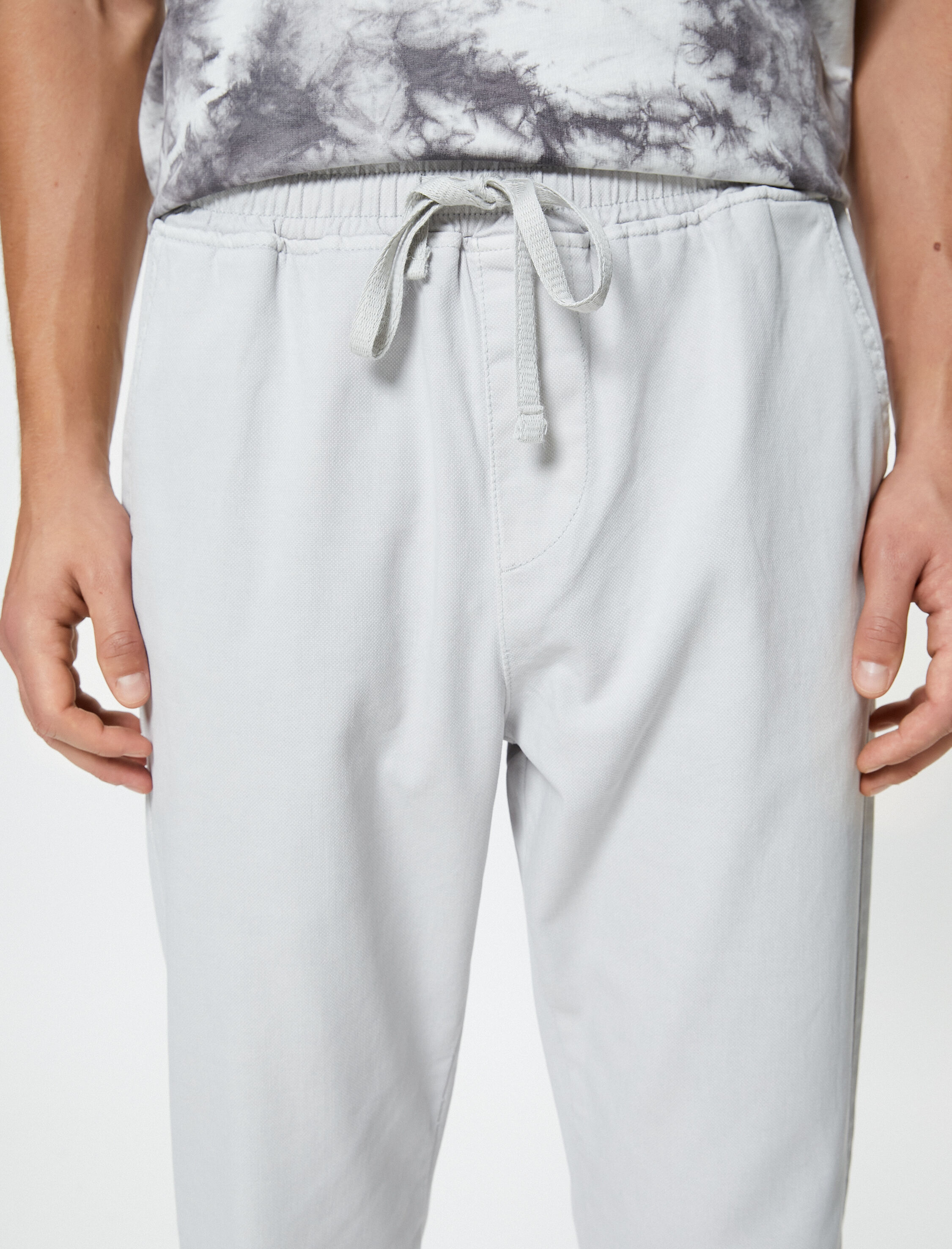   Jogger Pantolon Beli Bağcıklı Cep Detaylı