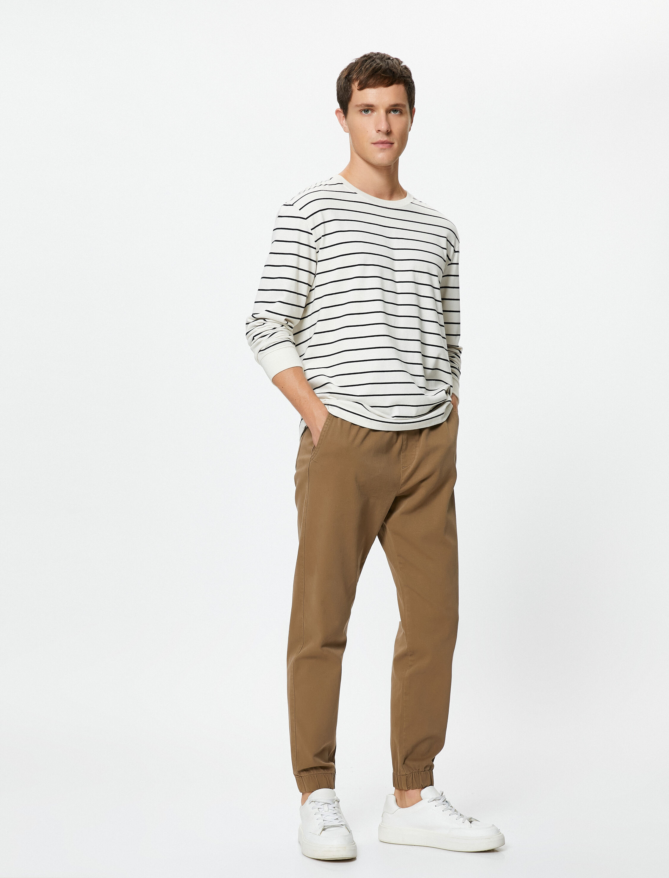   Jogger Pantolon Beli Bağcıklı Cep Detaylı