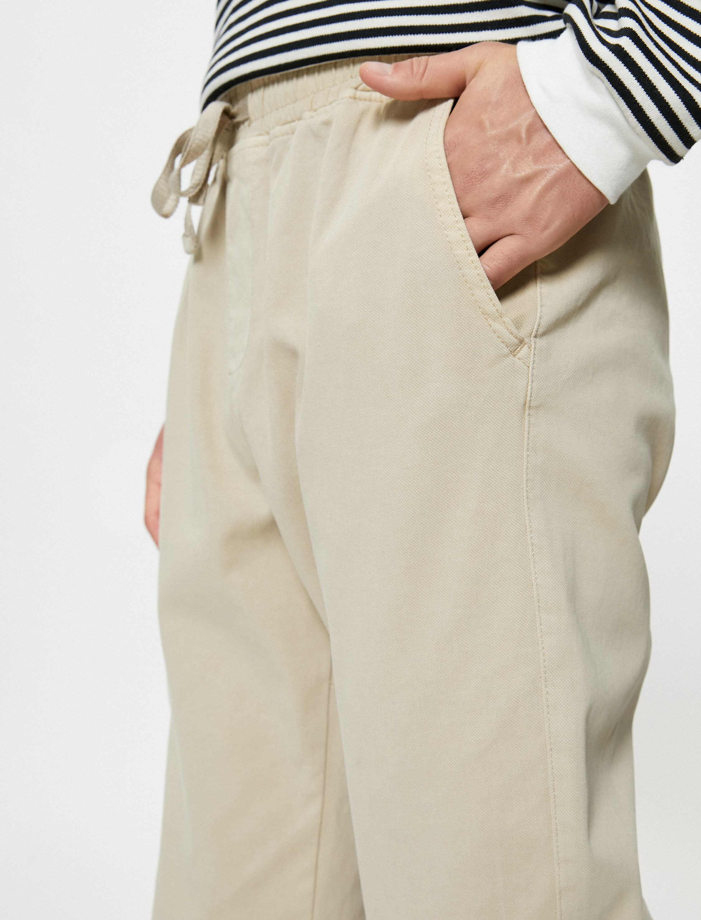   Jogger Pantolon Beli Bağcıklı Cep Detaylı