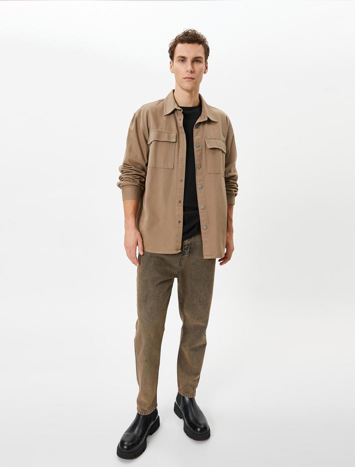  Loose Fit Yıkamalı Kot Pantolon - Steve Jean