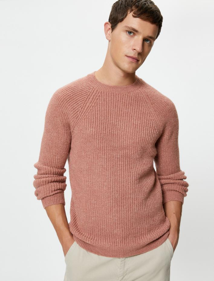  Triko Kazak Bisiklet Yaka Yumuşak Dokulu Slim Fit Uzun Kollu