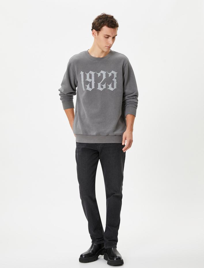  Atatürk Baskılı Sweatshirt Şardonlu 100.Yıla Özel