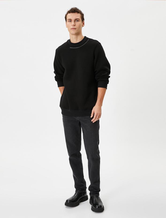  Atatürk İşlemeli Sweatshirt Şardonlu 100.Yıla Özel