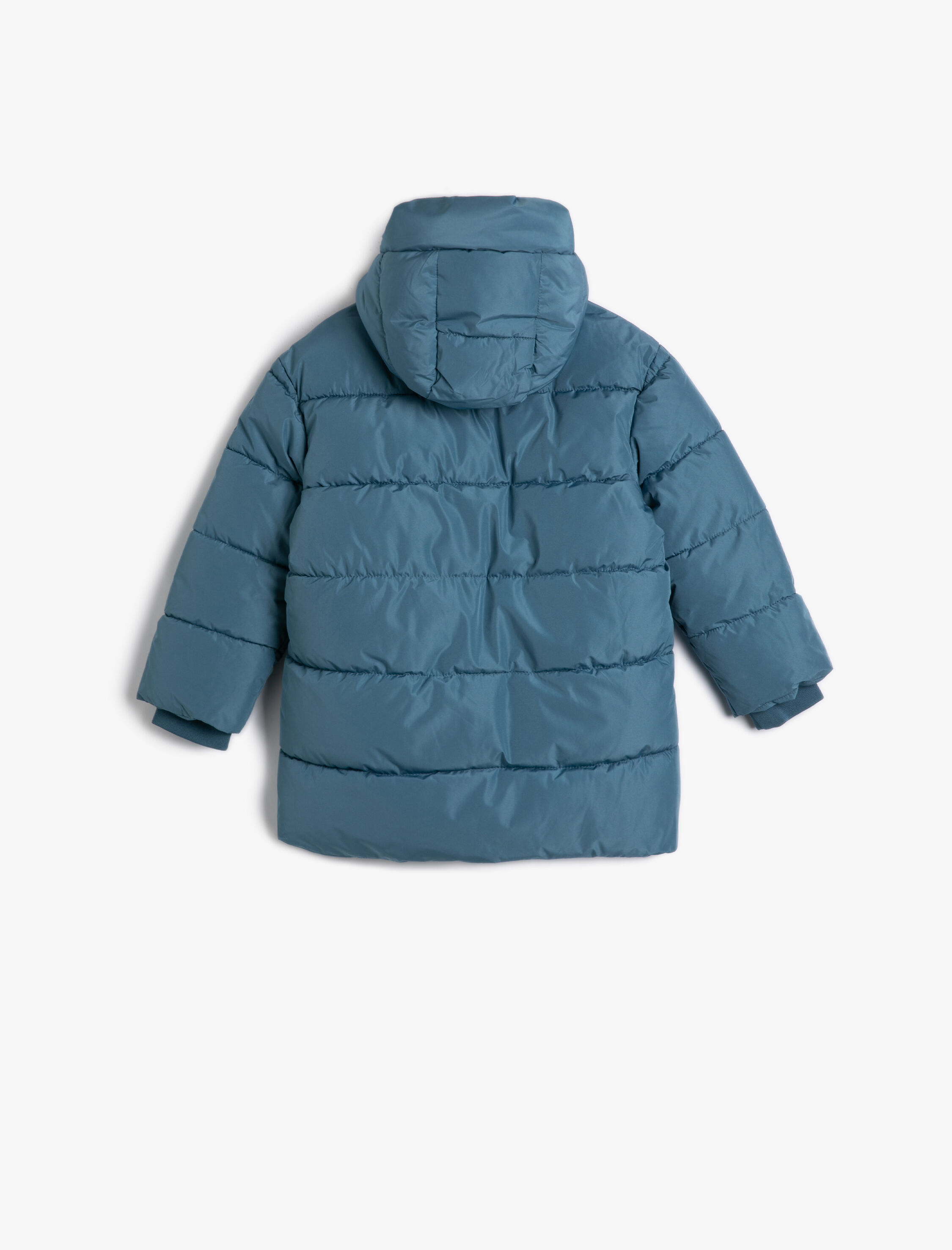  Erkek Çocuk Oversize Şişme Mont Kapşonlu Lastik Manşetli Rüzgar Kapaklı