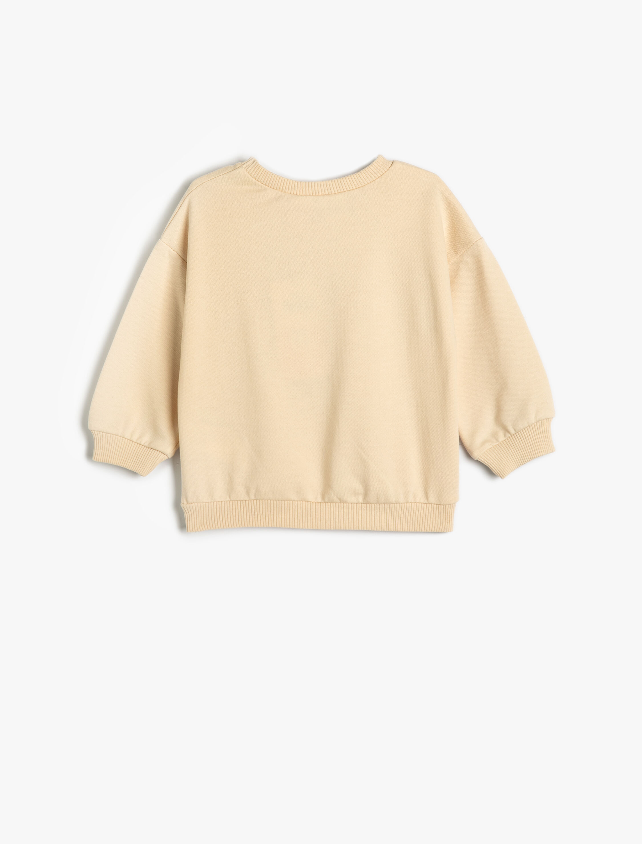  Kız Bebek Bambi Sweatshirt Lisanslı Uzun Kollu Bisiklet Yaka Pamuklu Şardonlu