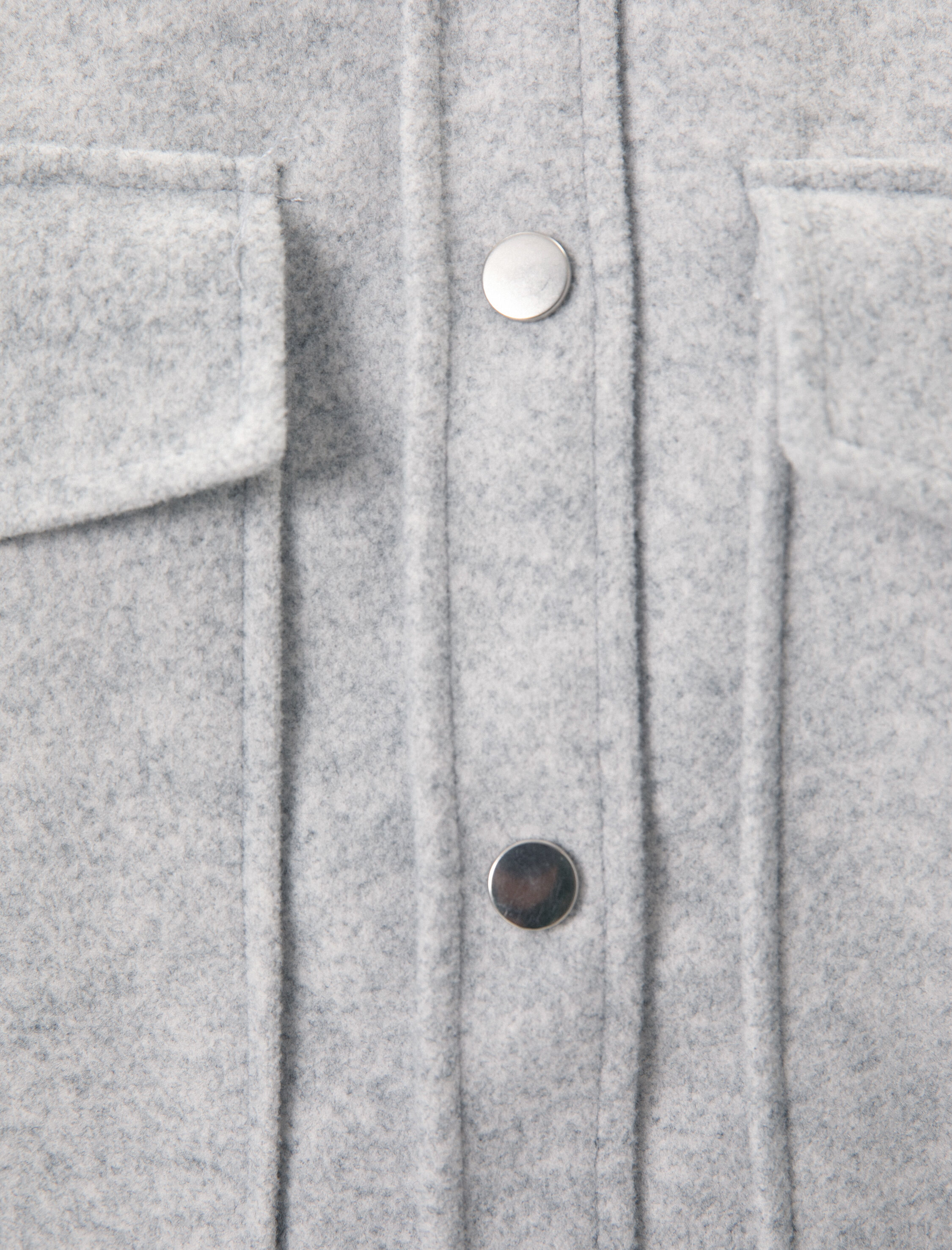   Gömlek Ceket Kapaklı Çift Cep Yumuşak Dokulu Rahat Kalıp