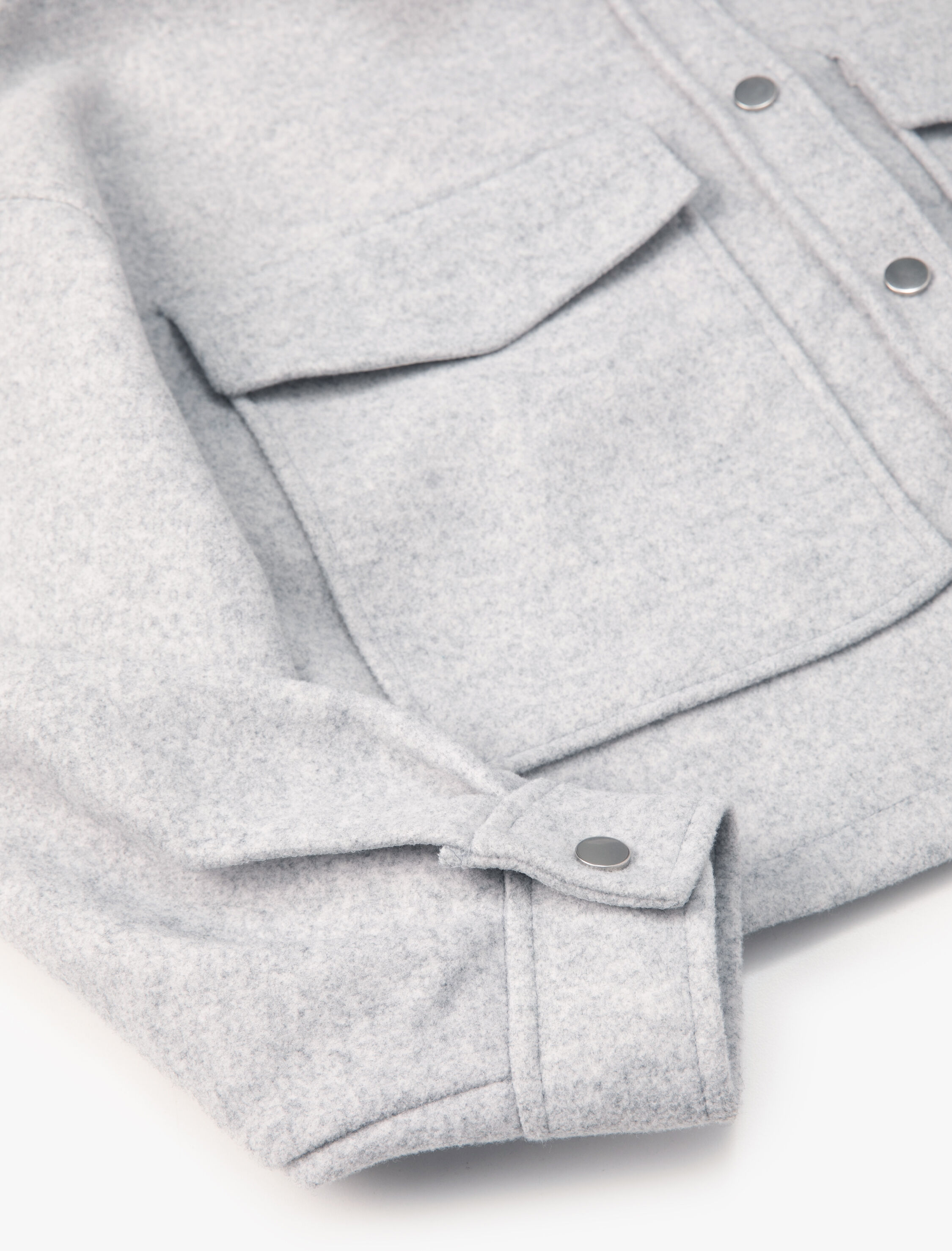   Gömlek Ceket Kapaklı Çift Cep Yumuşak Dokulu Rahat Kalıp