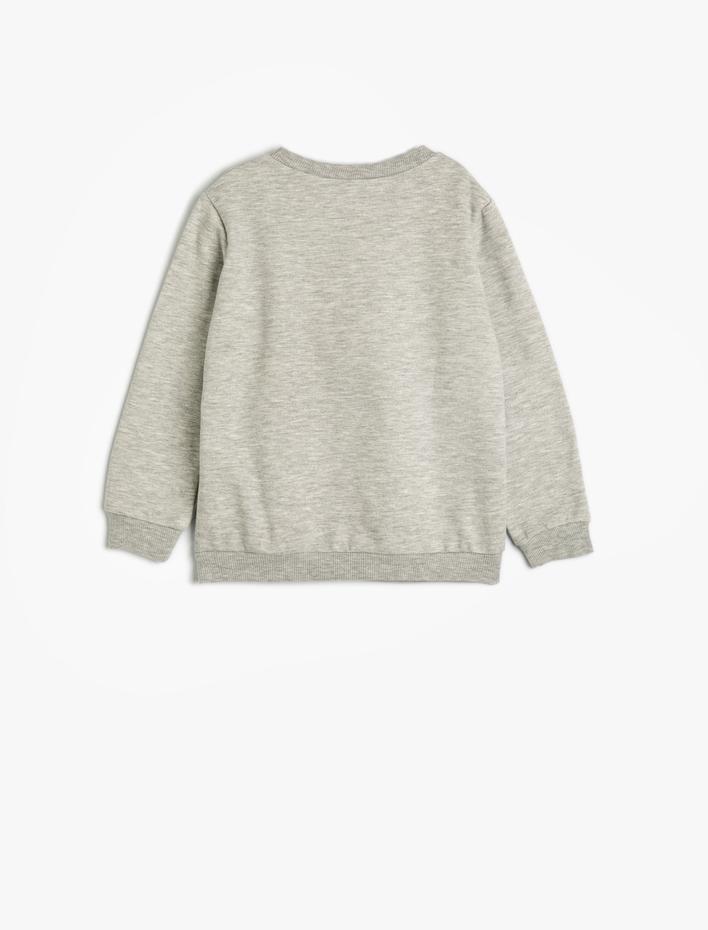 Erkek Bebek Marvel Sweatshirt Lisanslı Uzun Kollu Bisiklet Yaka Pamuklu Şardonlu