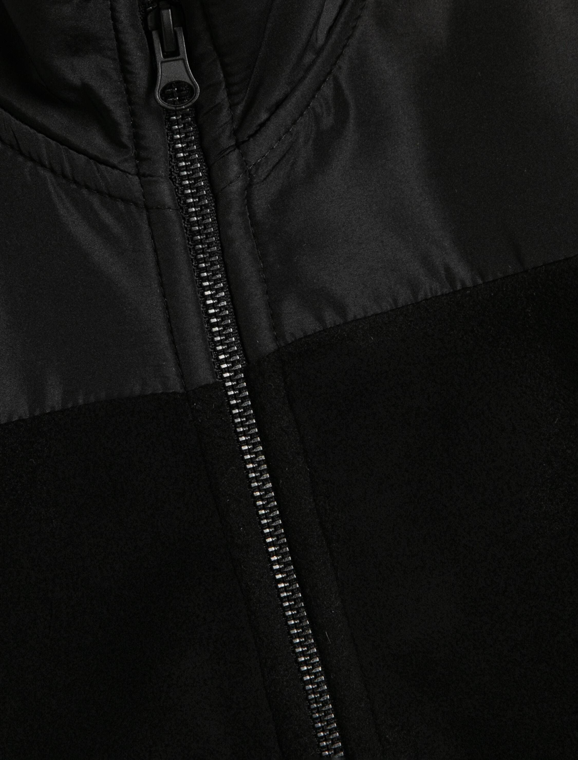  Erkek Çocuk Fermuarlı Polar Sweatshirt Dik Yaka Uzun Kollu