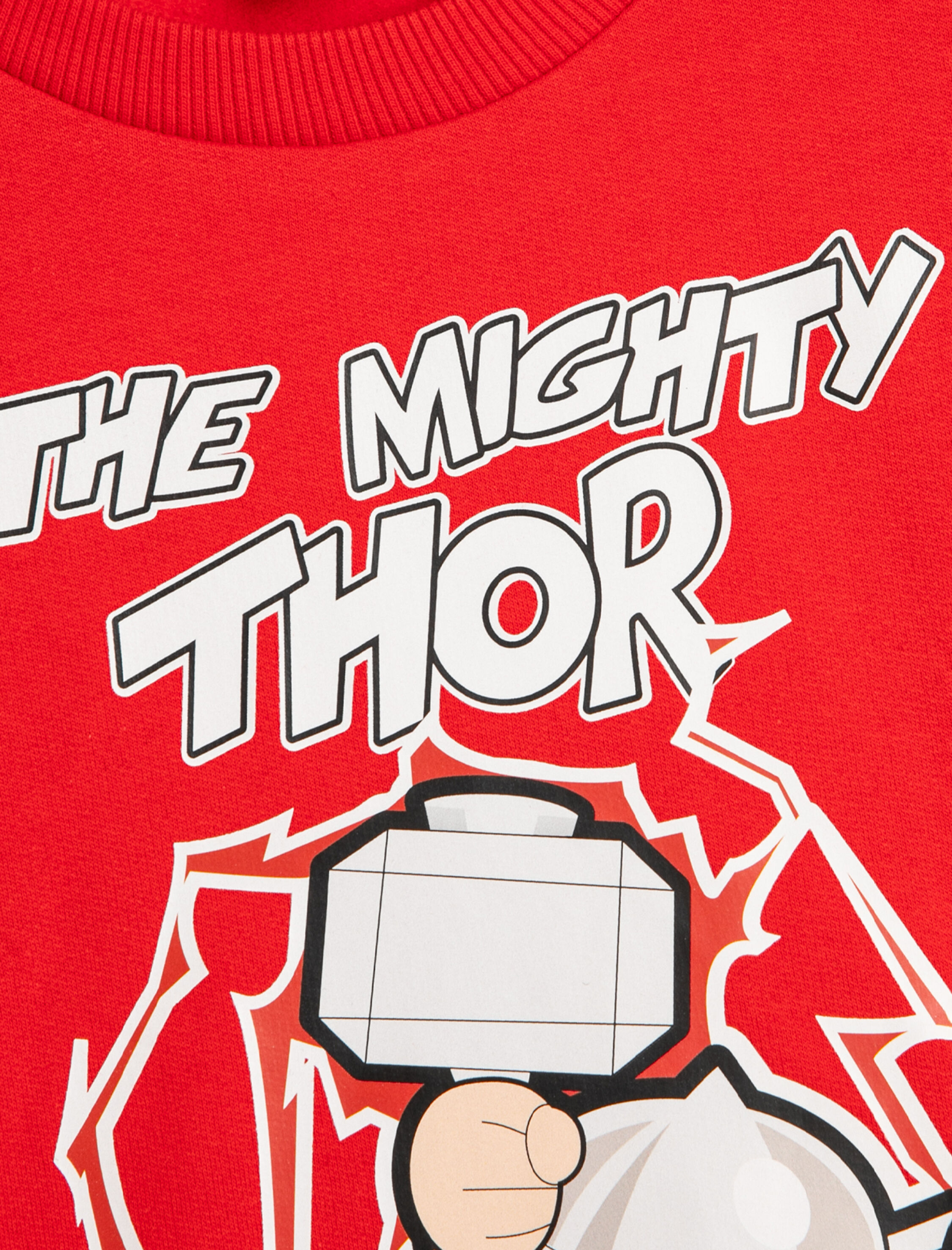  Erkek Bebek Thor Sweatshirt Lisanslı Uzun Kollu Bisiklet Yaka Pamuklu Şardonlu