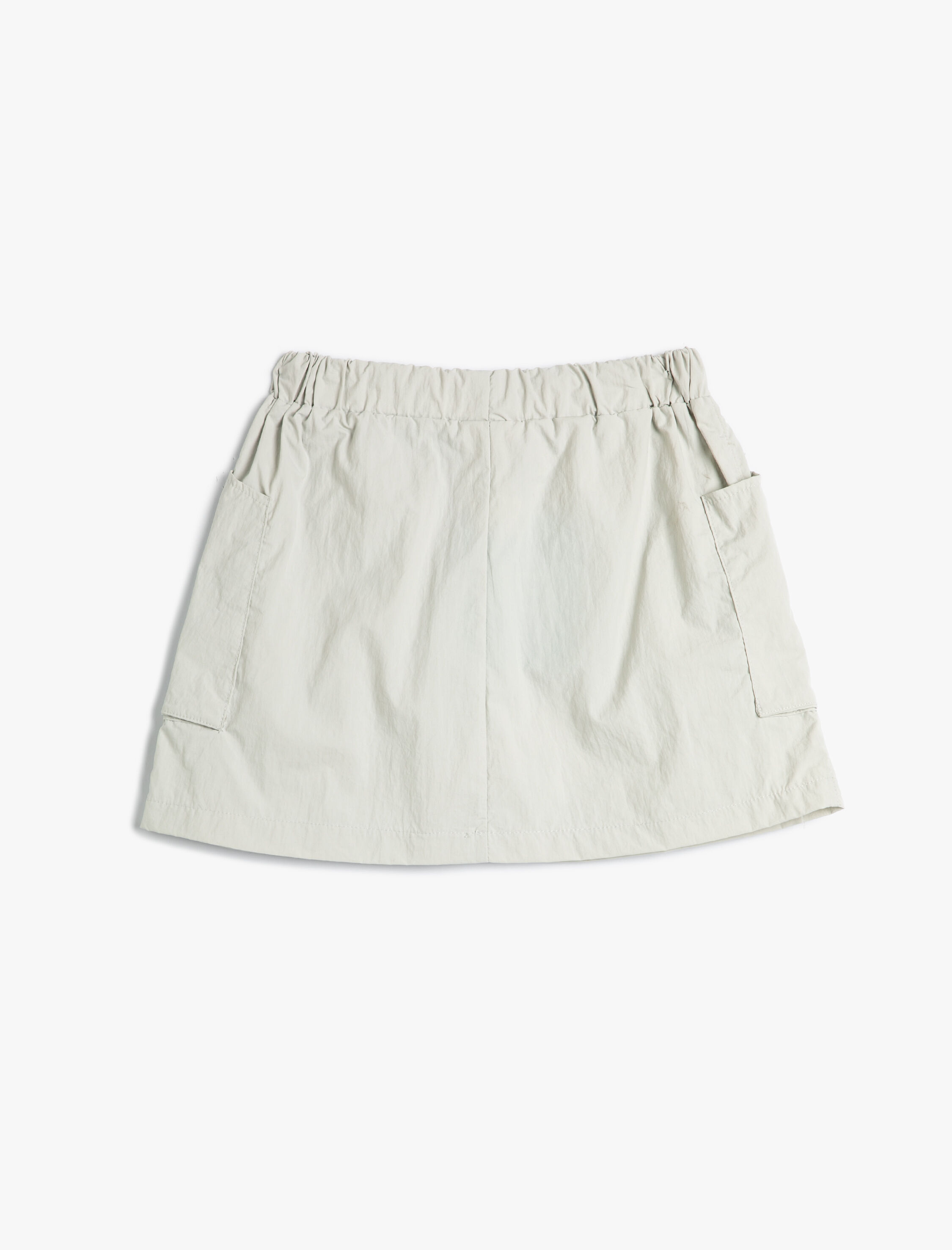  Kız Çocuk Mini Etek Cep Detaylı Beli Bağlamalı