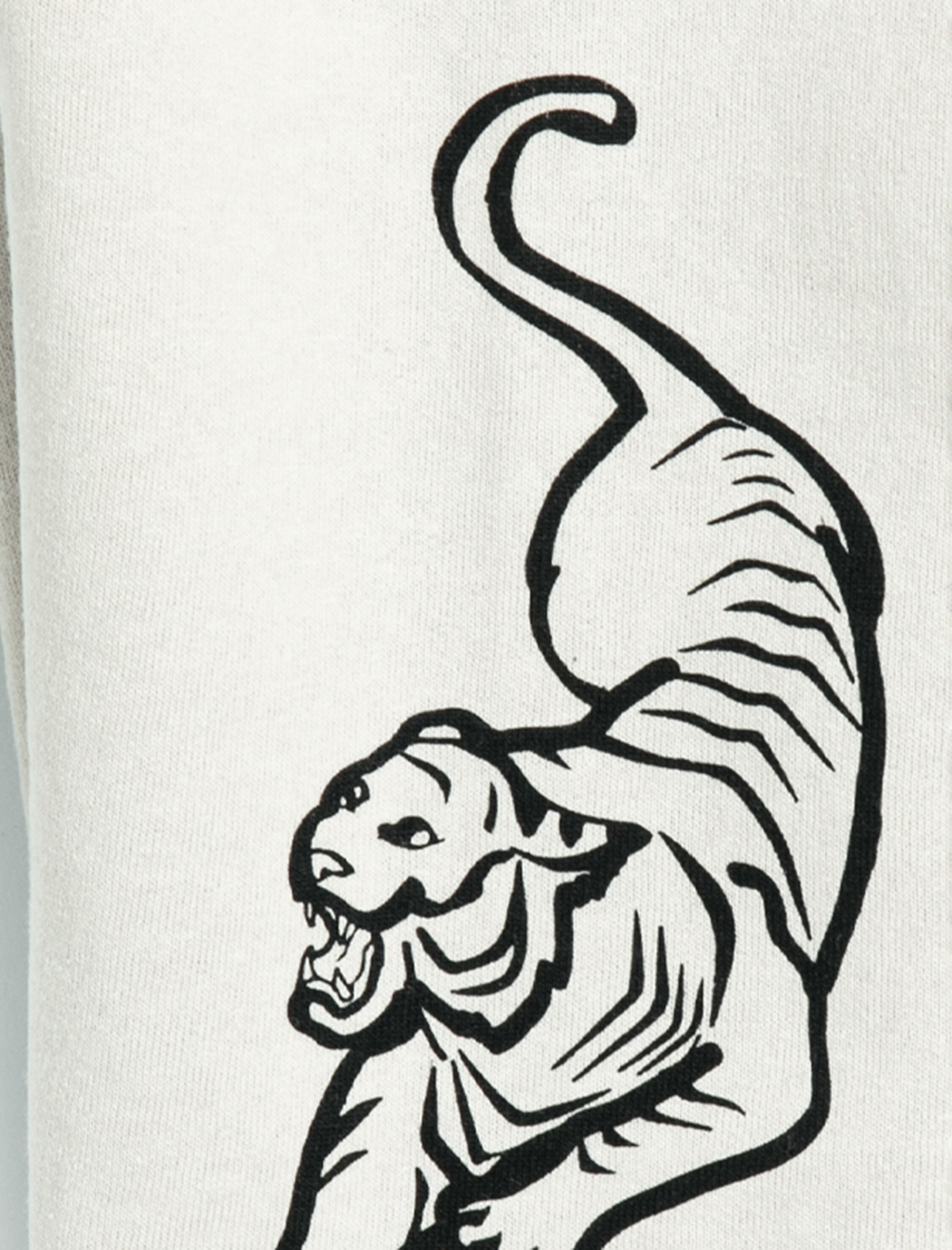  Erkek Çocuk Jogger Eşofman Altı Kaplan Baskılı Beli Bağlamalı Şardonlu