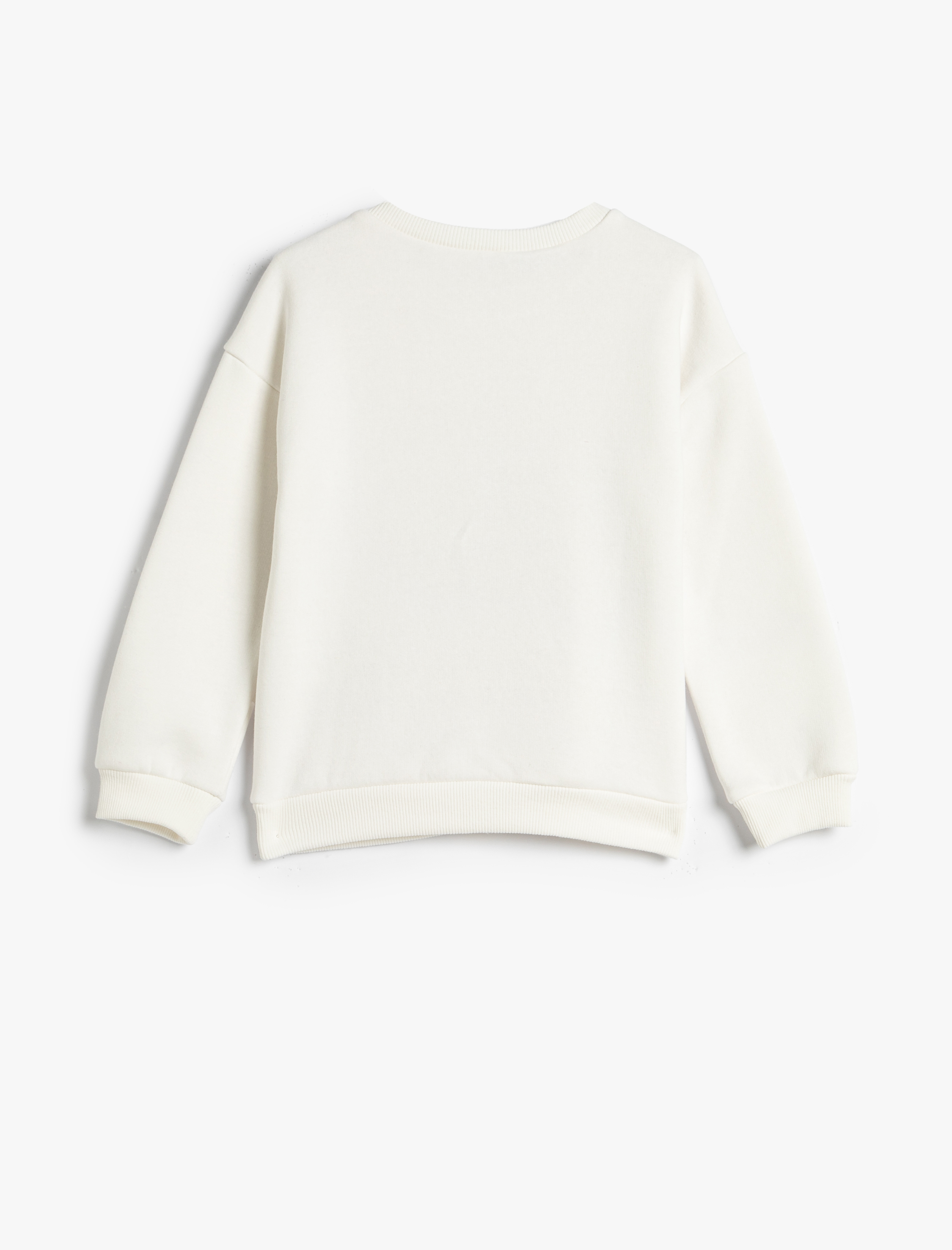  Kız Çocuk Tom ve Jerry Sweatshirt Lisanslı Şardonlu Uzun Kollu Bisiklet Yaka