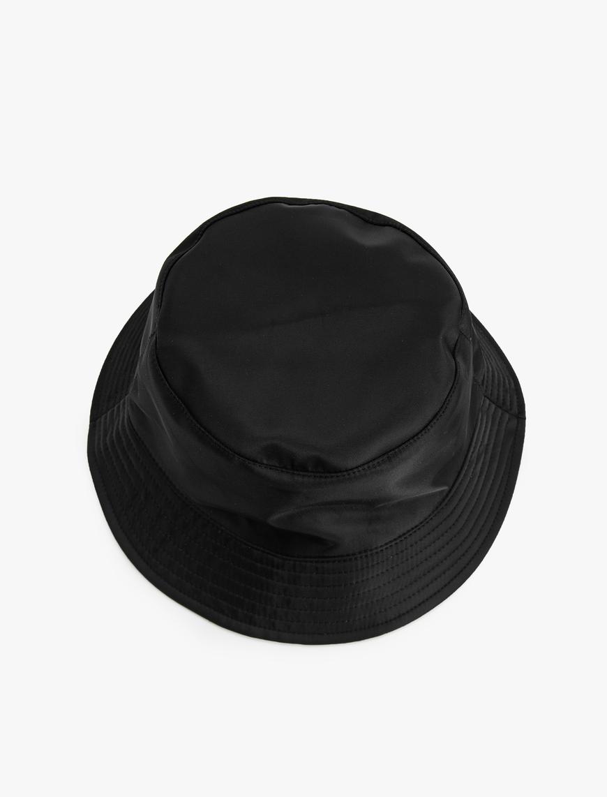  Erkek Bucket Şapka Parlak Dokulu Su İtici
