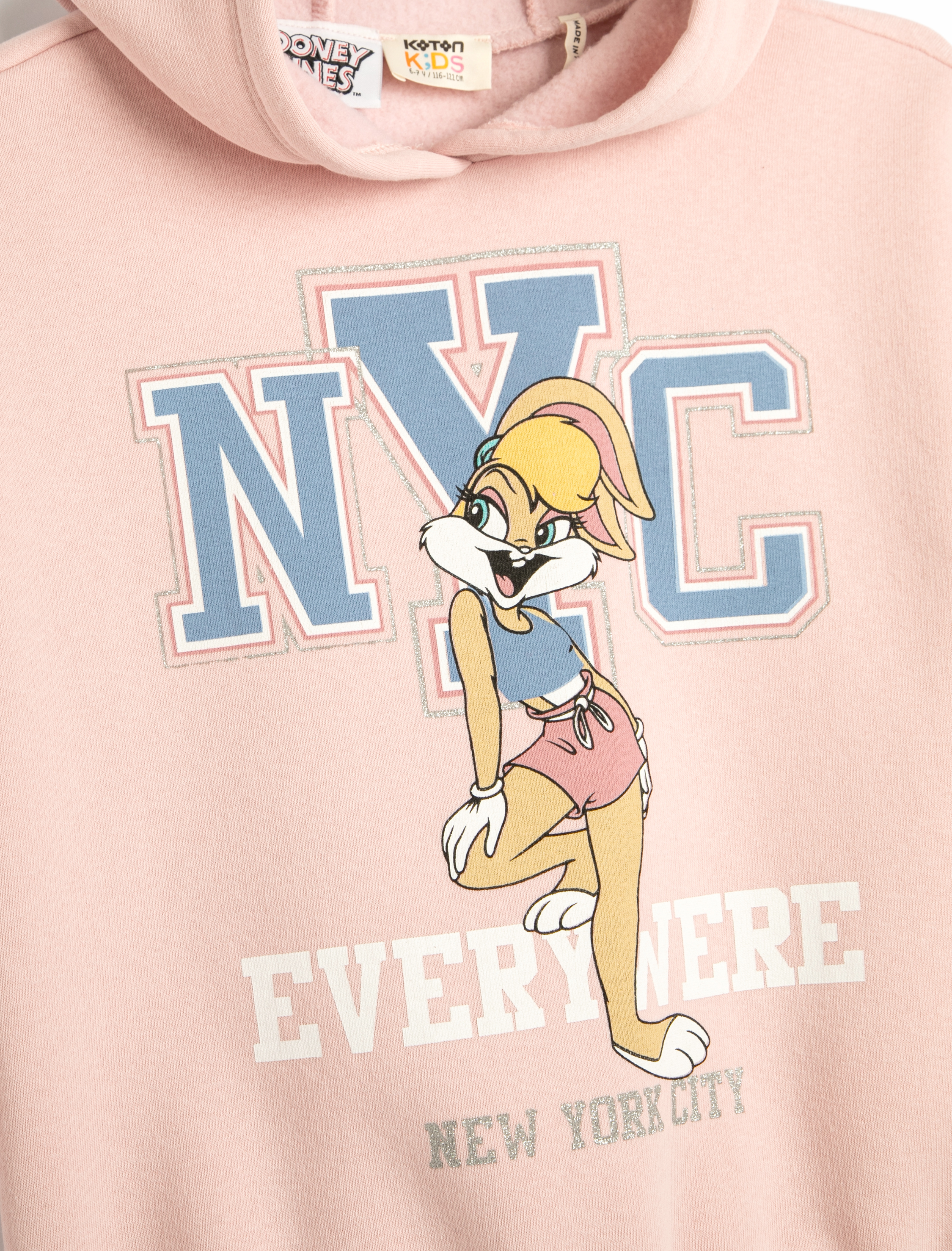  Kız Çocuk Lola Bunny Sweatshirt Lisanslı Uzun Kollu Şardonlu