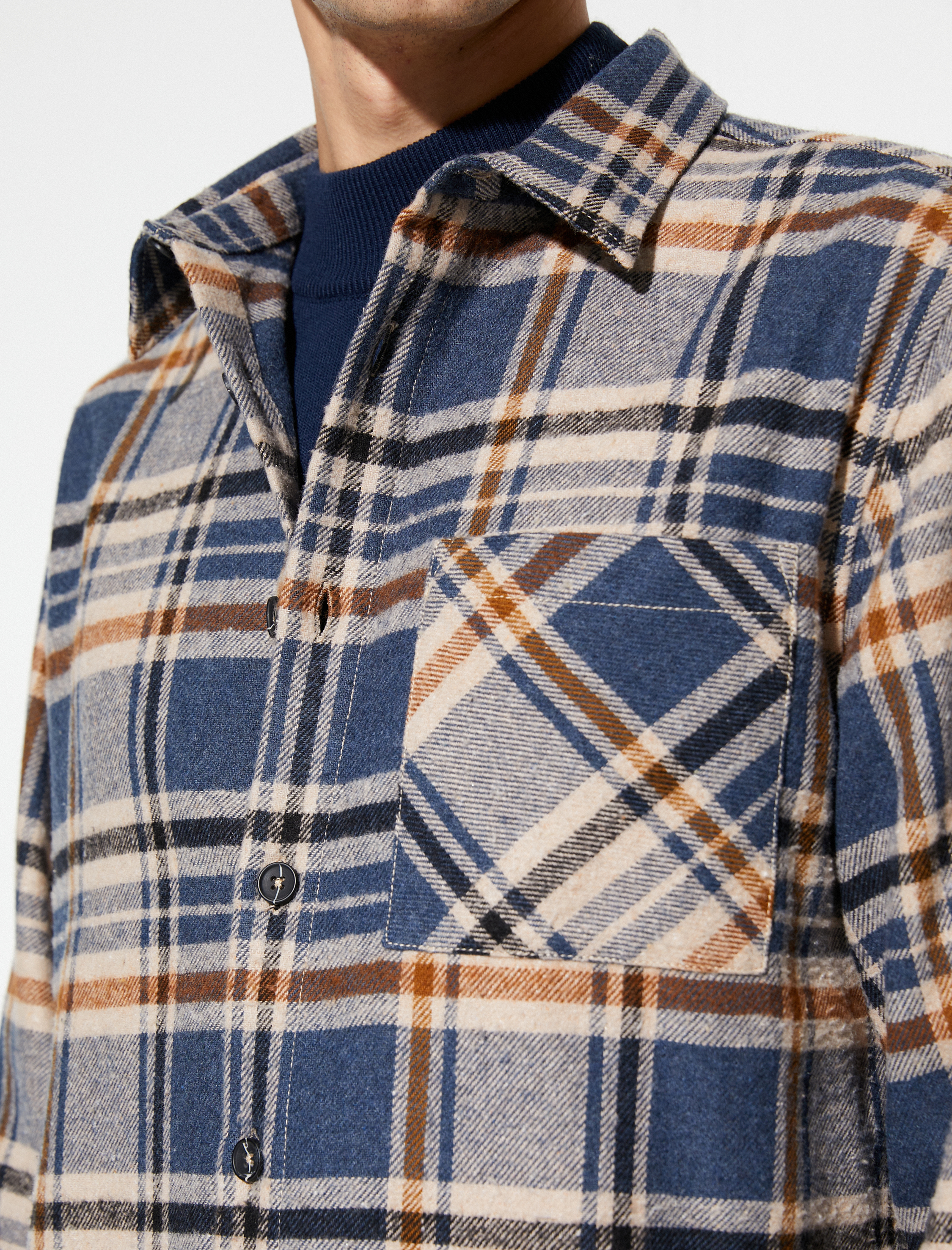   Oduncu Gömlek Uzun Kollu Cep Detaylı