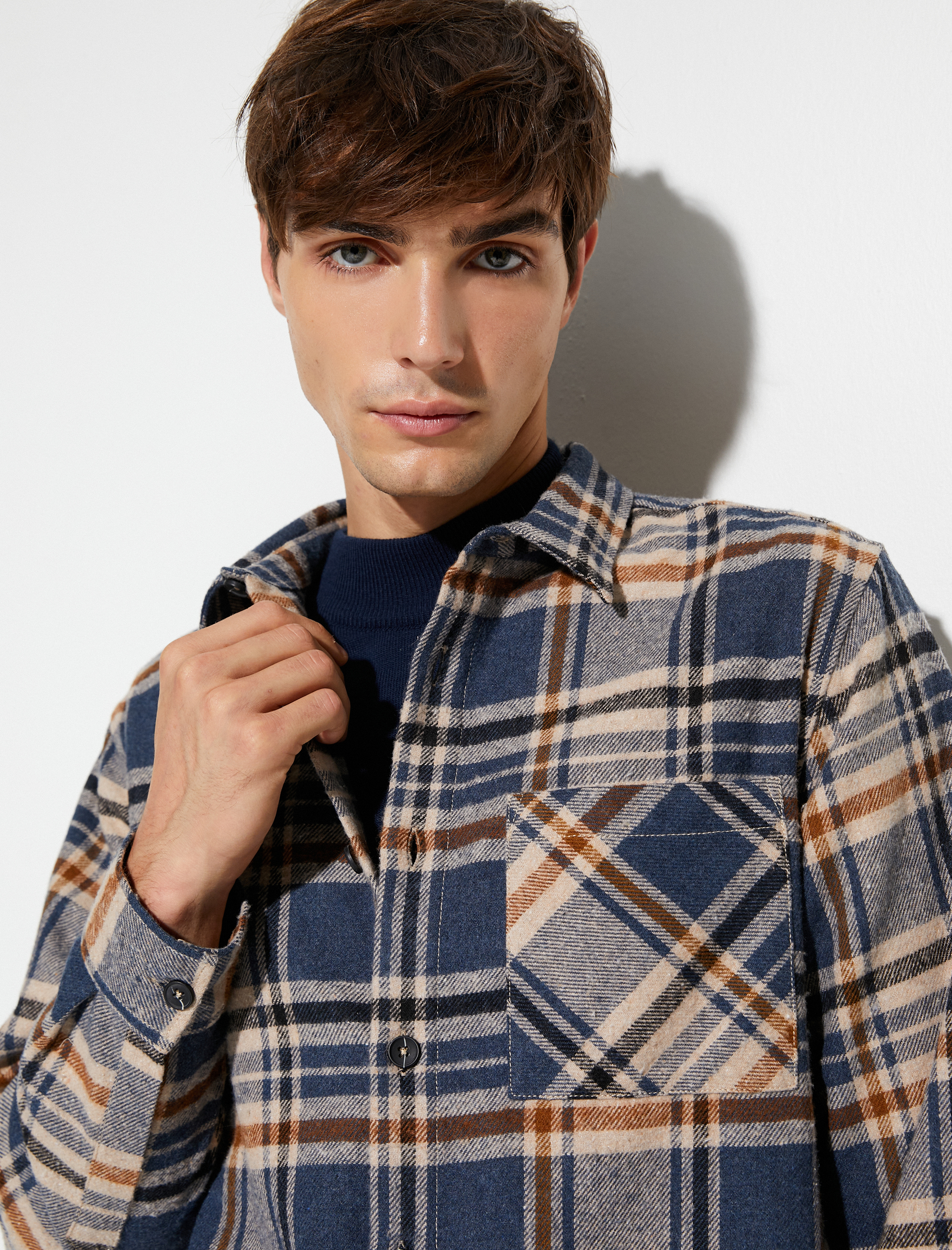   Oduncu Gömlek Uzun Kollu Cep Detaylı