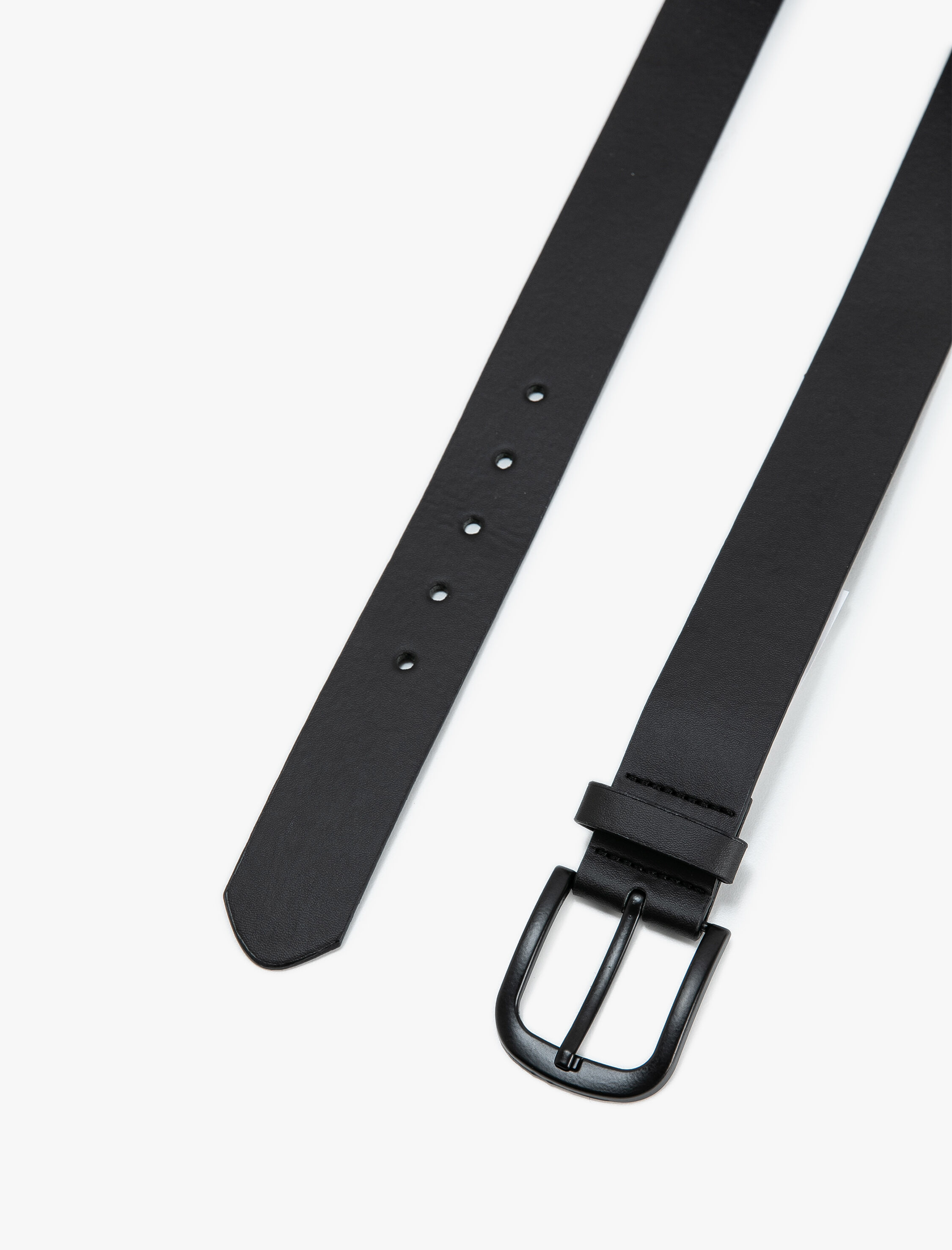  Erkek Kemer Deri Görünümlü Metal Toka Detaylı